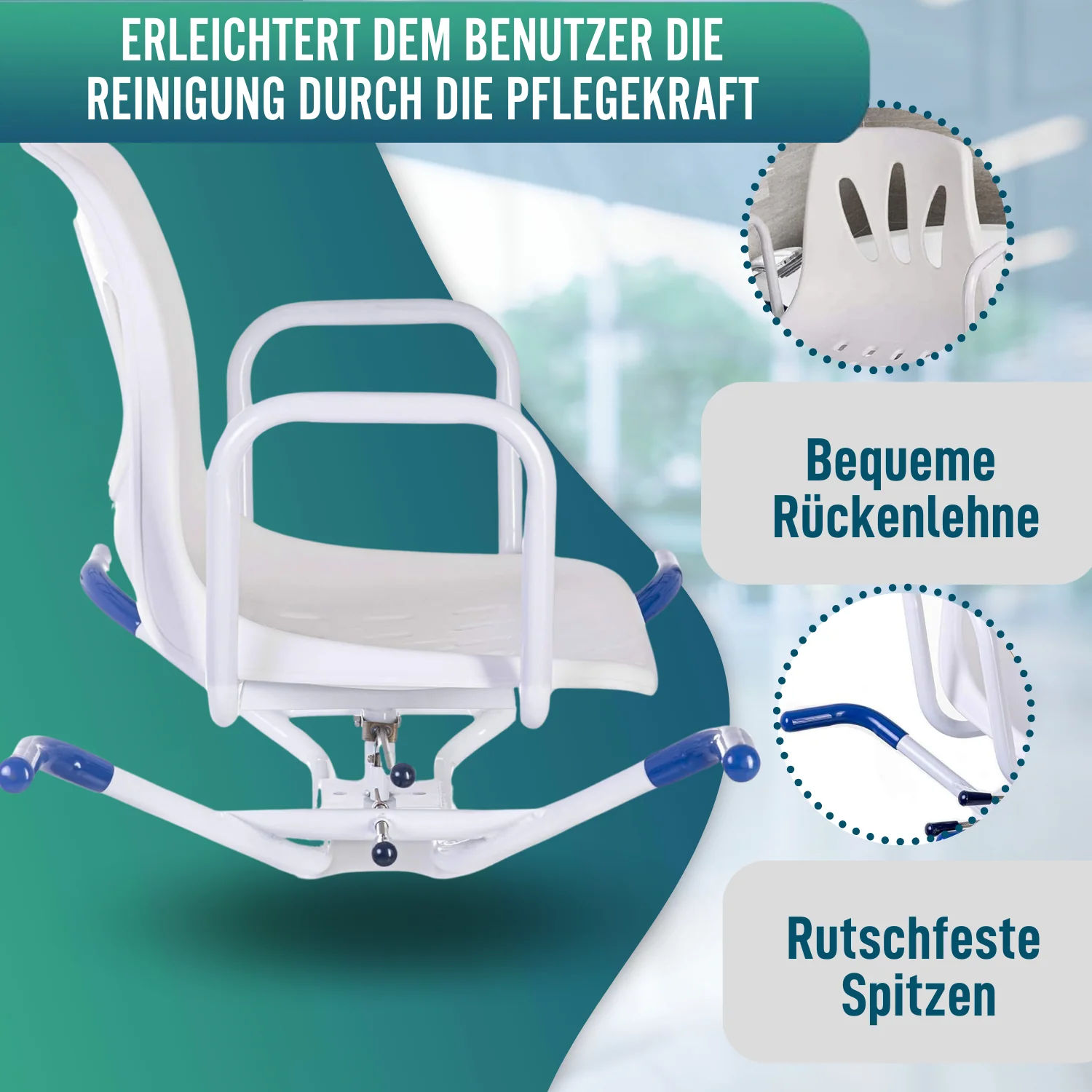 360º Drehbarer Komfort-Badewannensitz - Image 5