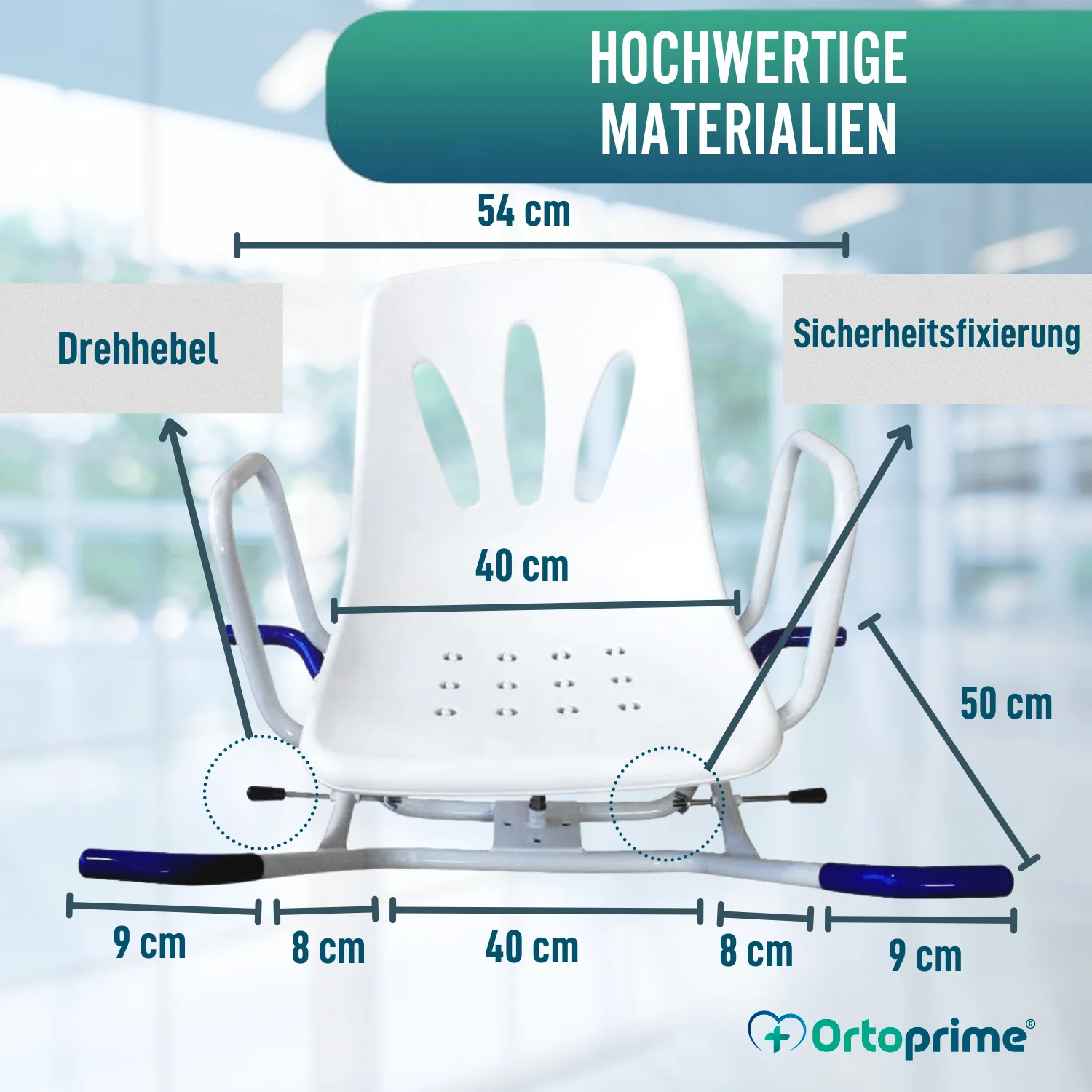 360º Drehbarer Komfort-Badewannensitz - Image 9
