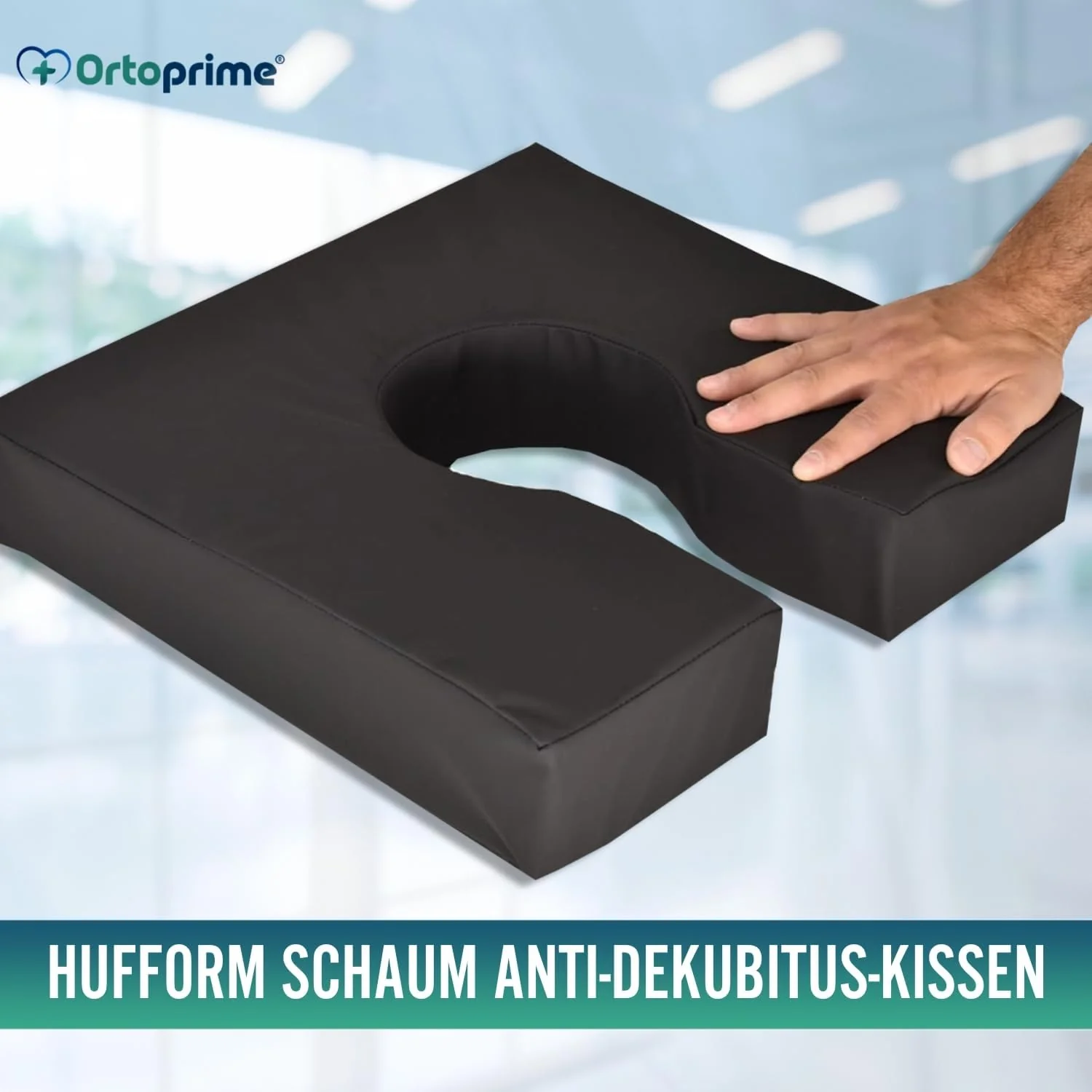 Antidekubitus-Schaumkissen in anatomischer Hufeisenform Komfort - Image 4