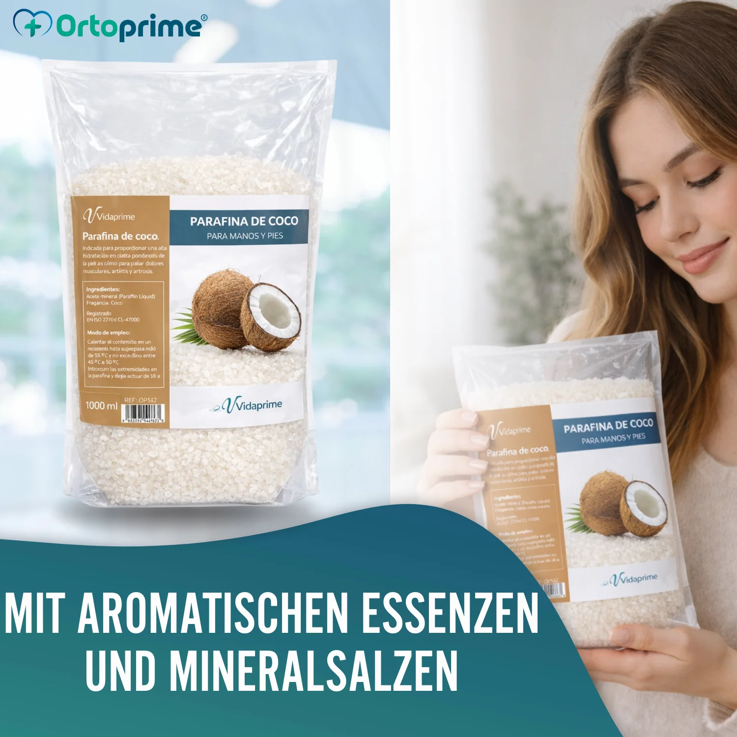 Antioxidatives Paraffinpaket für Hände und Füße 3000 ml | Kokosnuss - Image 5