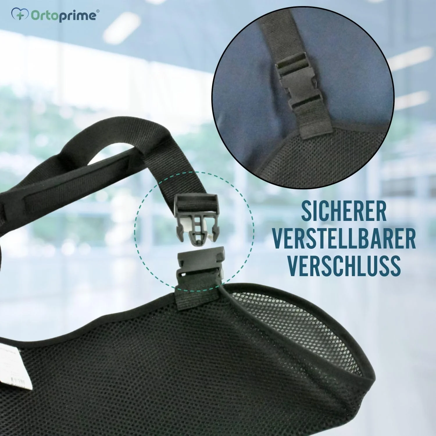 Atmungsaktive Schulterbandage mit verstellbarem Gurt | Beidseitig - Image 6