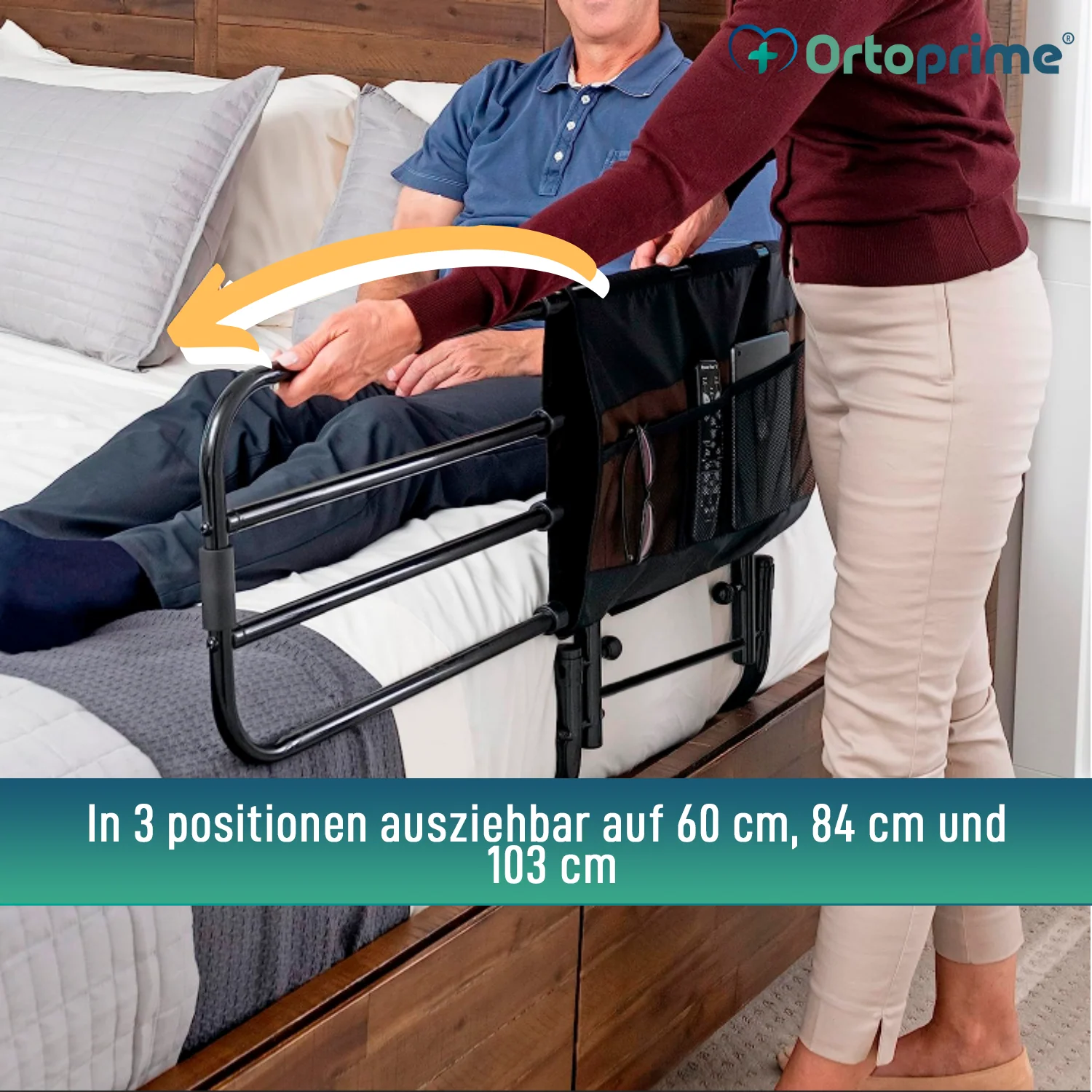 Ausziehbares Geländer mit klappbarem System für das Bett - Image 5