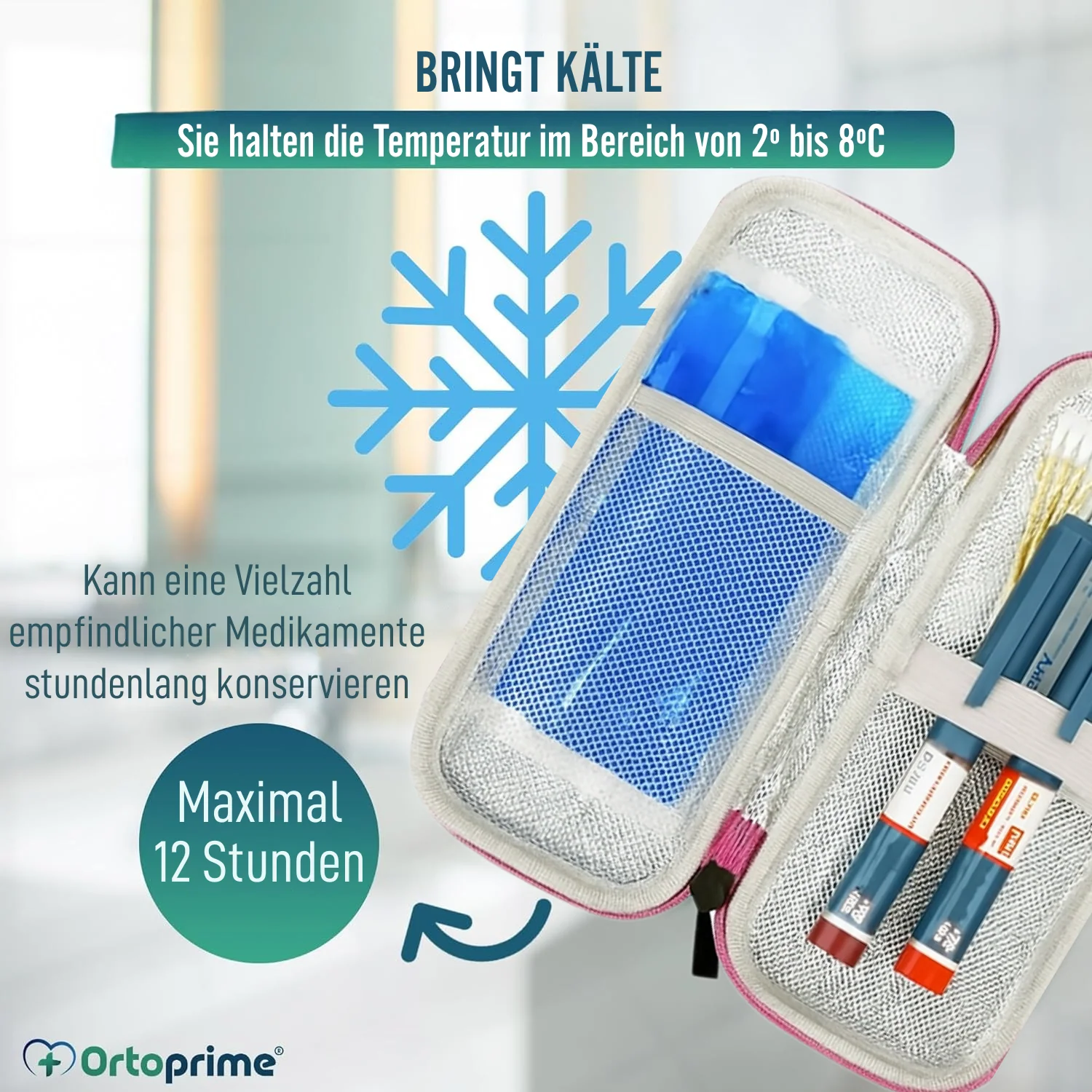 Diabetiker Tasche | Insulinbehälter mit Kaltpacks Inklusive - Image 5