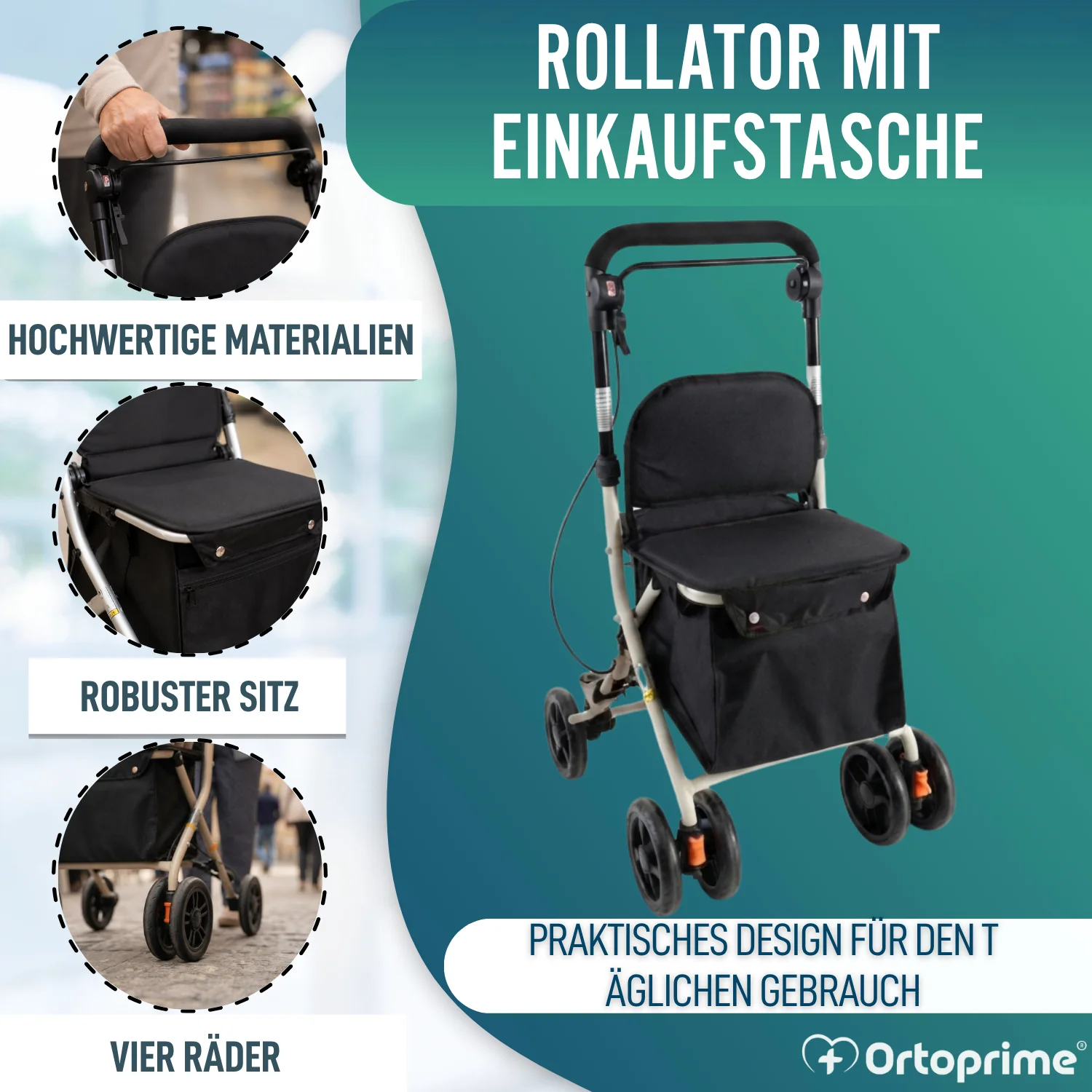 Einkaufswagen mit Sitz | Hilfe im täglichen Leben - Image 3