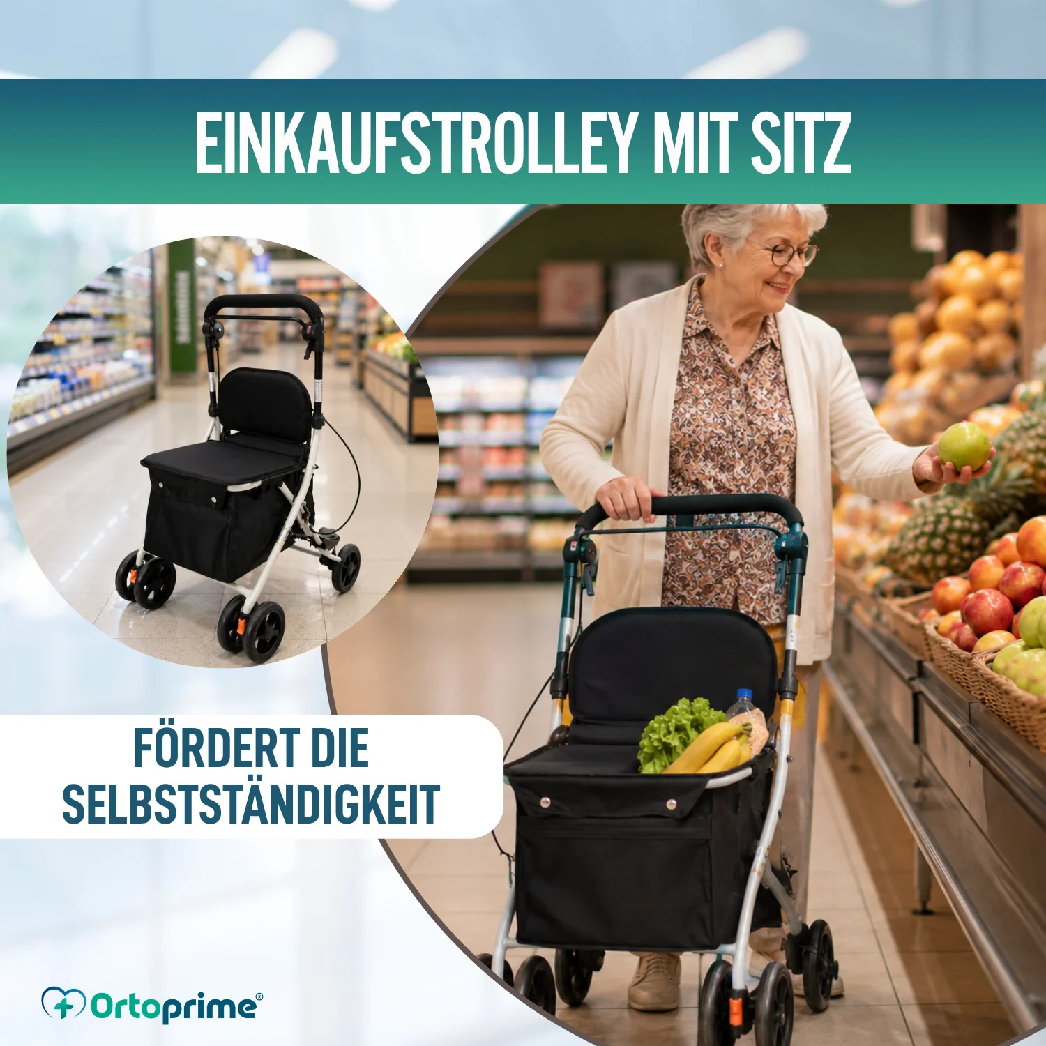 Einkaufswagen mit Sitz | Hilfe im täglichen Leben - Image 4