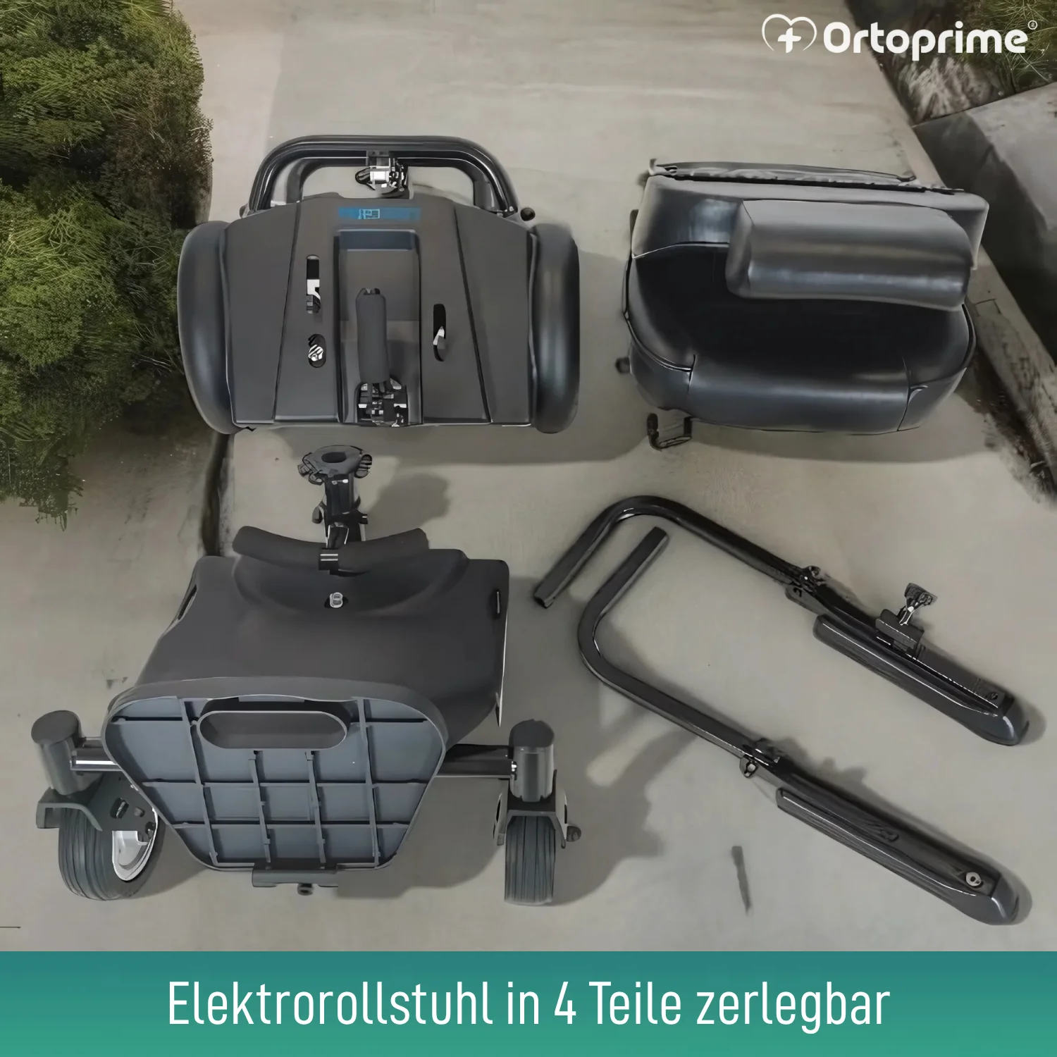 Elektrischer Rollstuhl Demontierbar mit Digitalem Joystick - Image 8