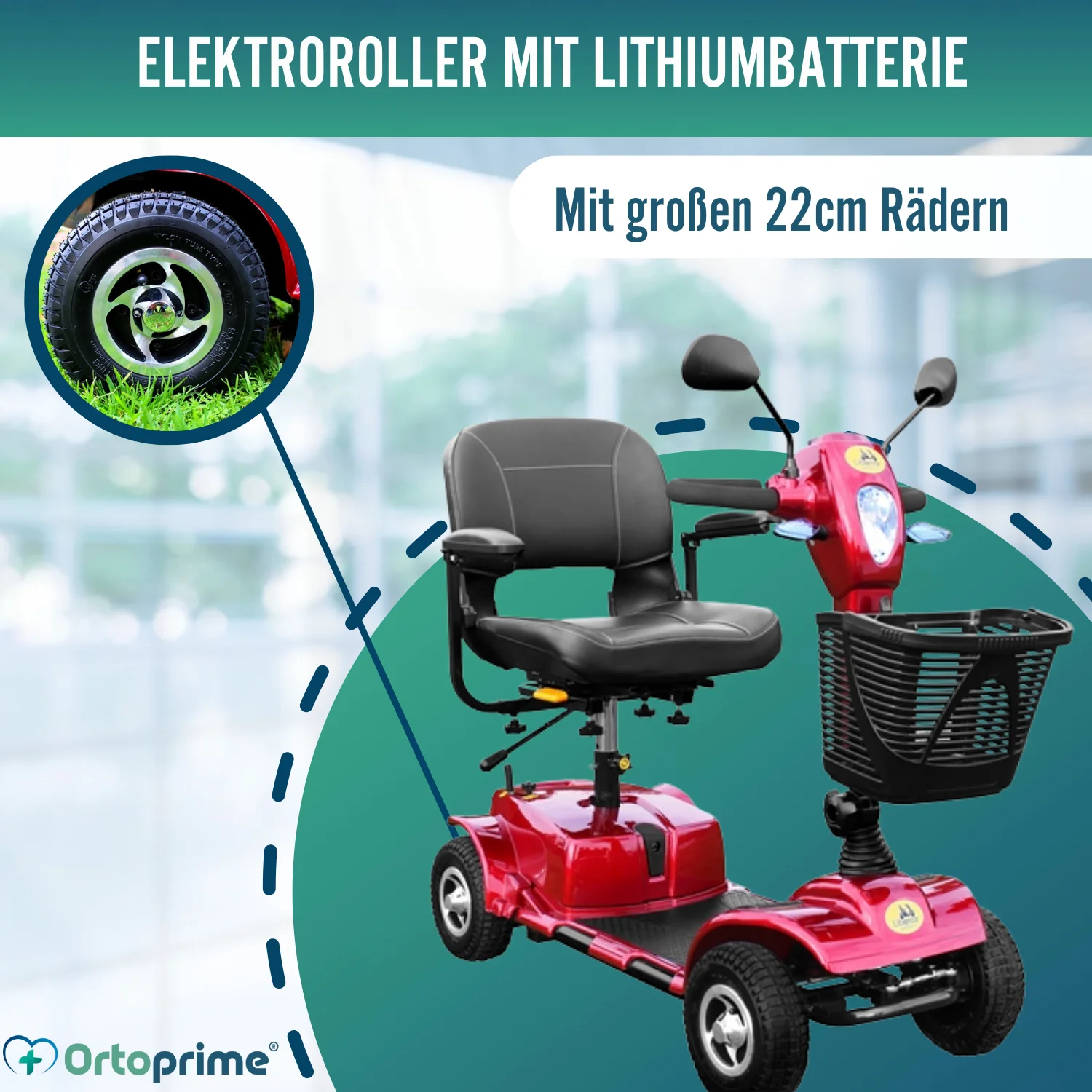 Elektrischer Rollstuhl | Doppeltes Federungssystem - Image 3