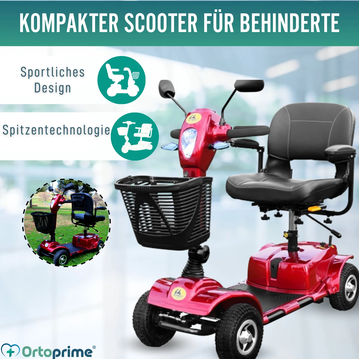 Elektrischer Rollstuhl | Doppeltes Federungssystem - Image 9