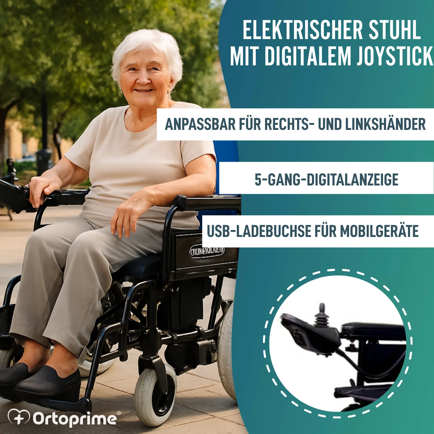 Elektrorollstuhl für eingeschränkte Mobilität | Vollgummireifen - Image 5