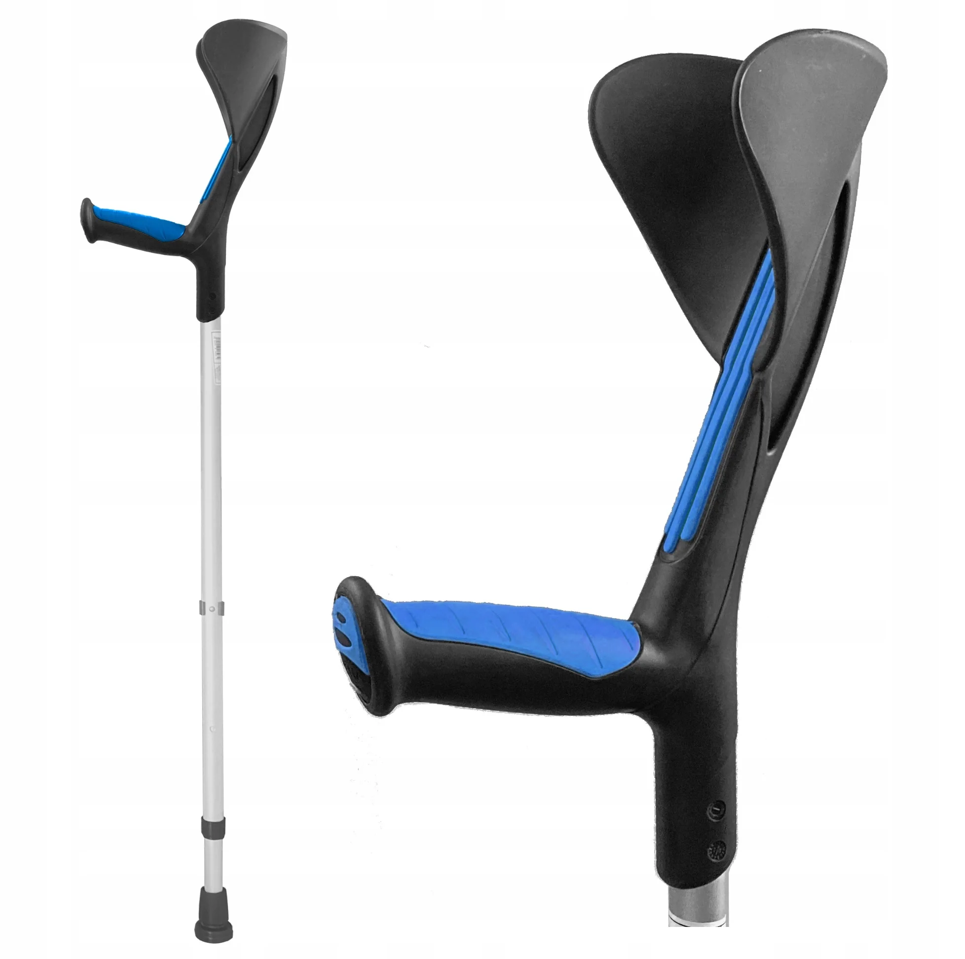 Erwachsener Orthopädischer Anatomischer Krückstock | Blau | 1 Stück - Image 4