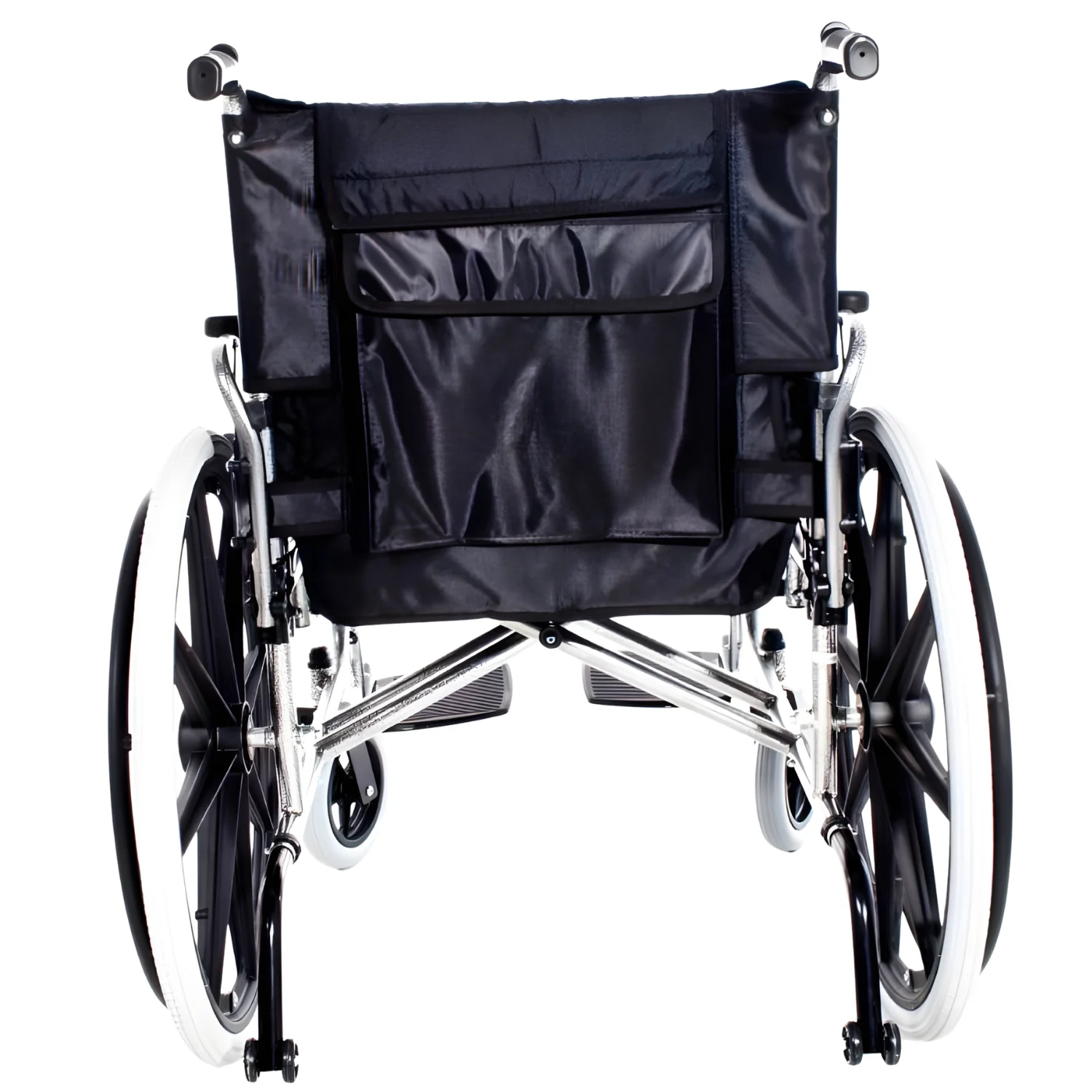 Faltrollstuhl aus Stahl | Extra breite XXL-Sitzfläche - Image 2