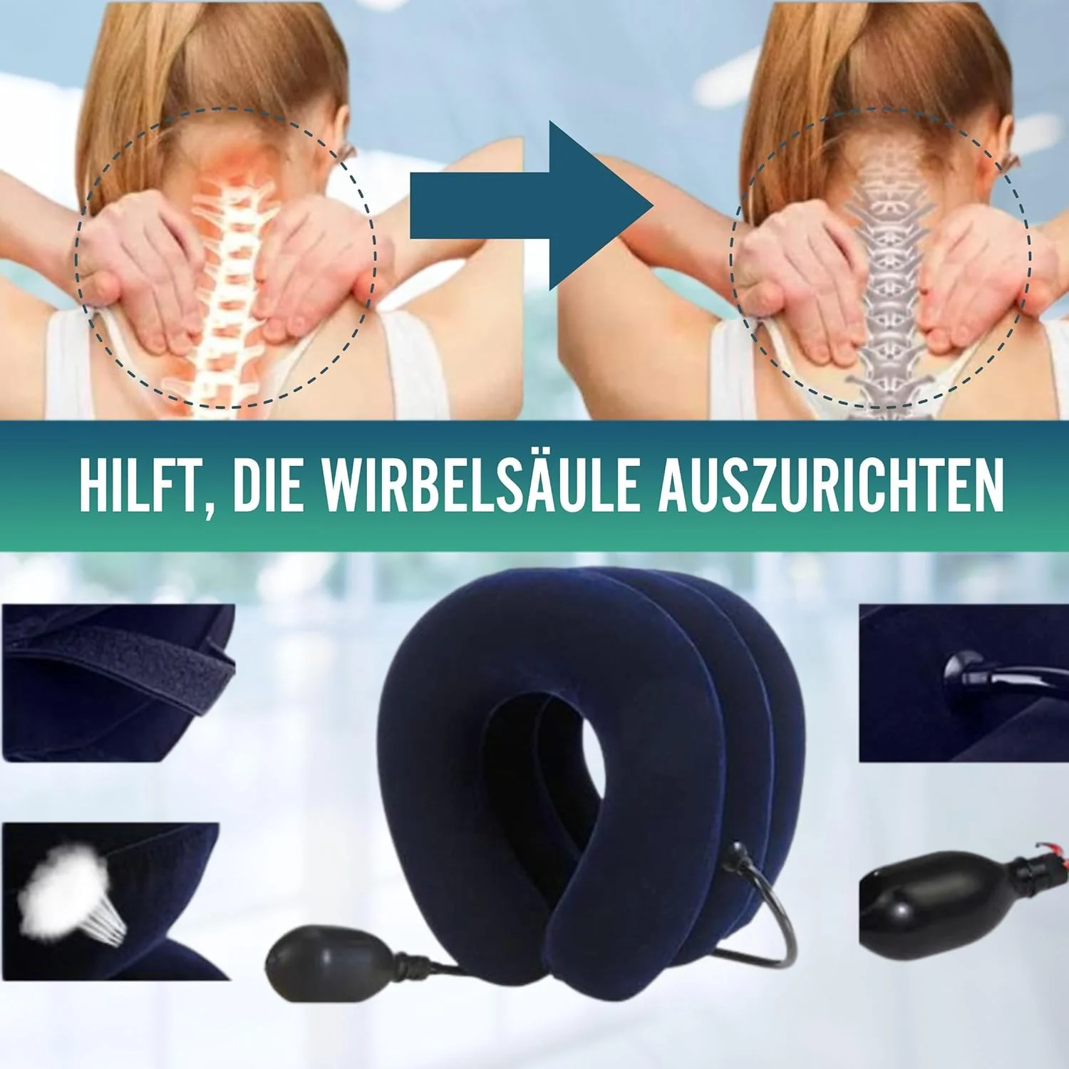 Gerät für die Halswirbeltraktion mit Pumpe - Image 4