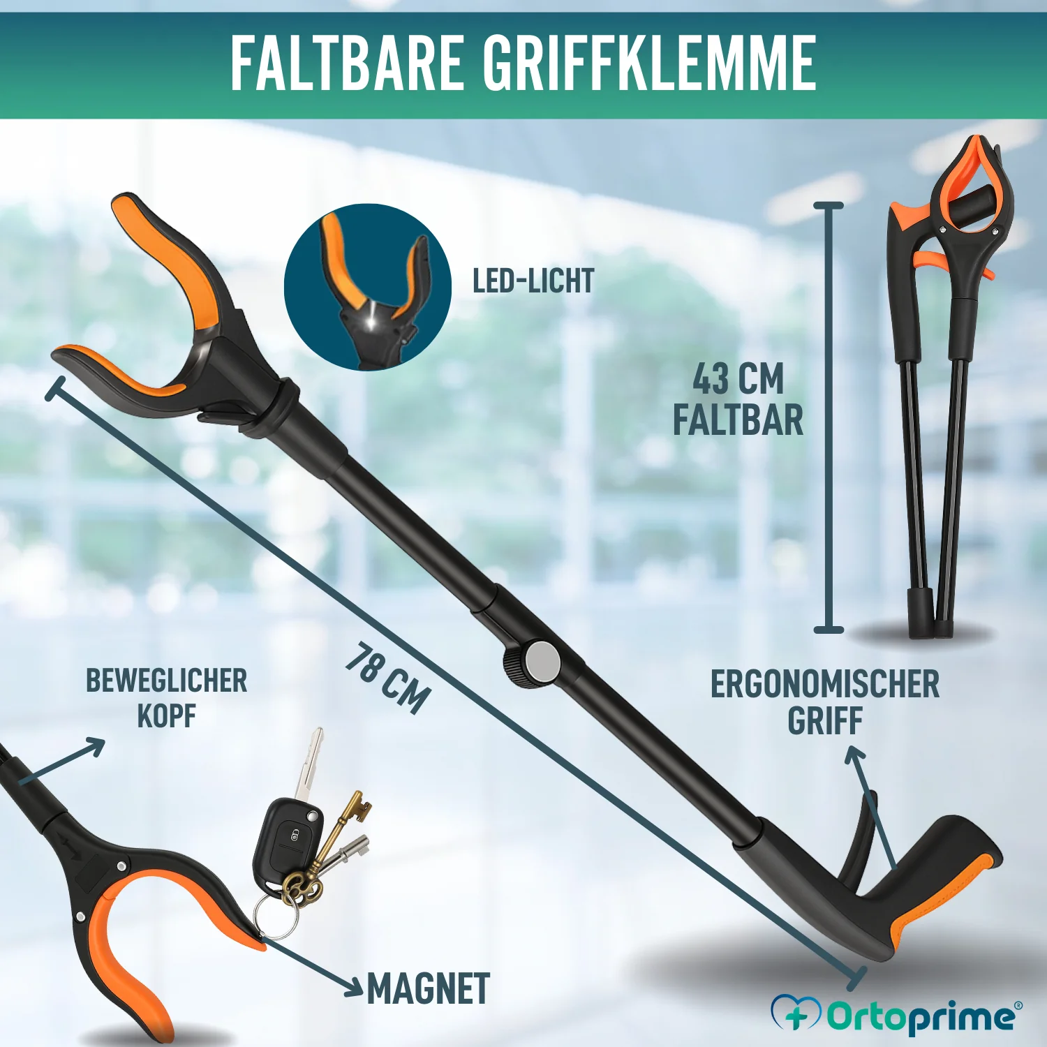 Greifer mit Magnet und LED-Licht | Faltbarer Reichweite - Image 2