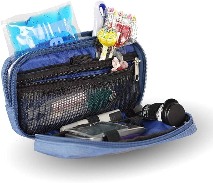 Großes Diabetes-Etui in Jeansblau | Bitone Blau - Image 3