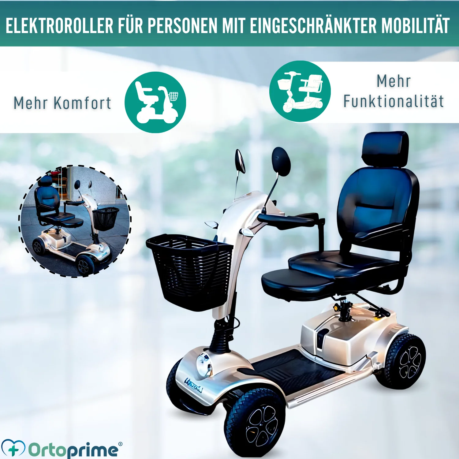 Hochwertiger Elektroroller für Erwachsene | 4 Räder - Image 3