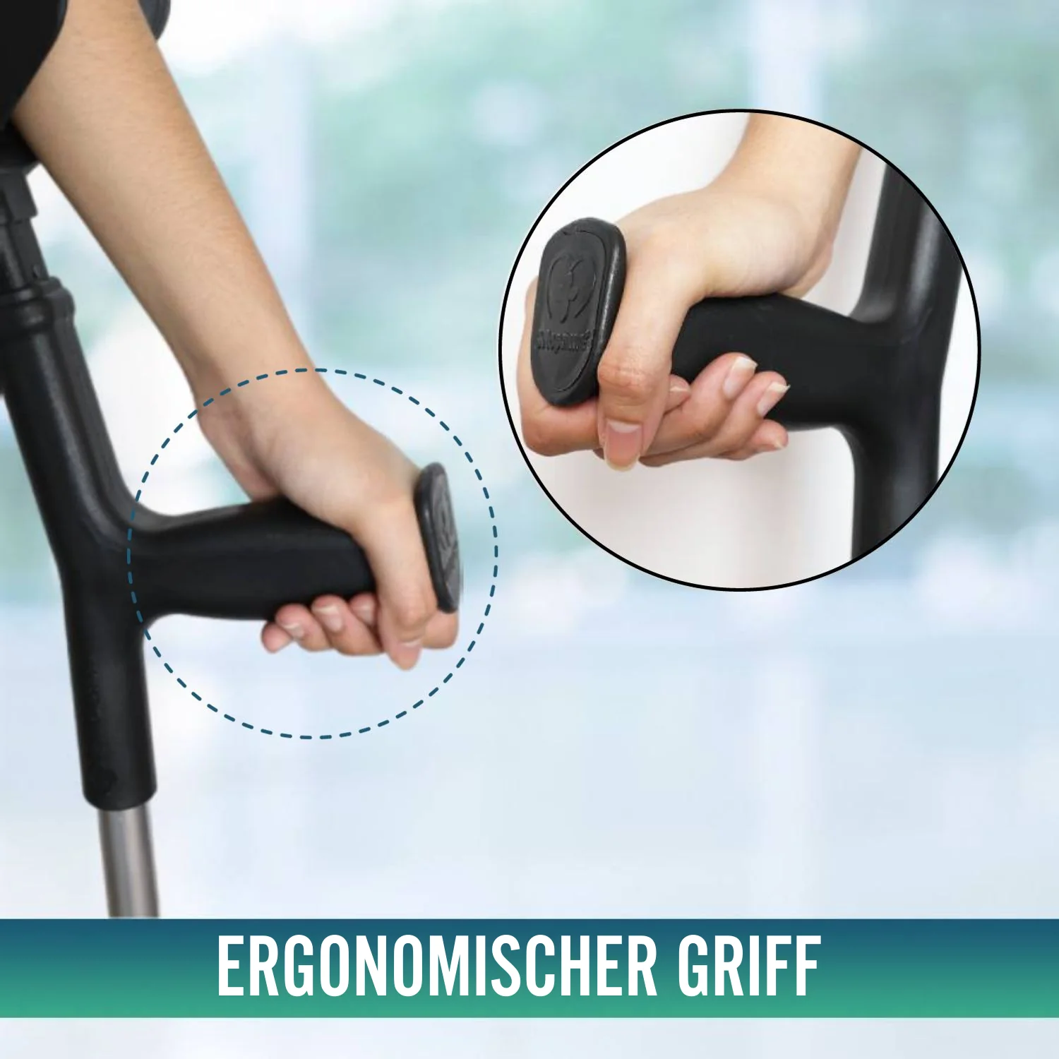 Höhenverstellbare orthopädische Krücke | Ergonomisch - Image 7