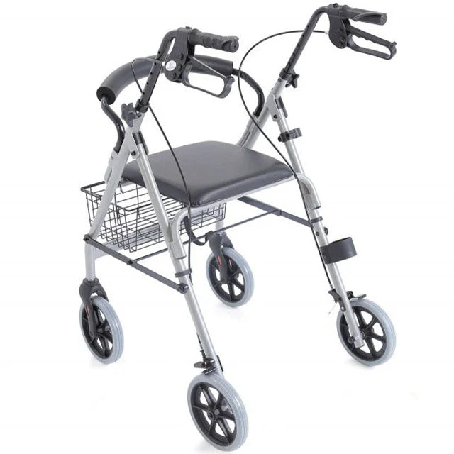 Höhenverstellbarer Rollator mit Sitz und vielseitigem Korb - Image 2