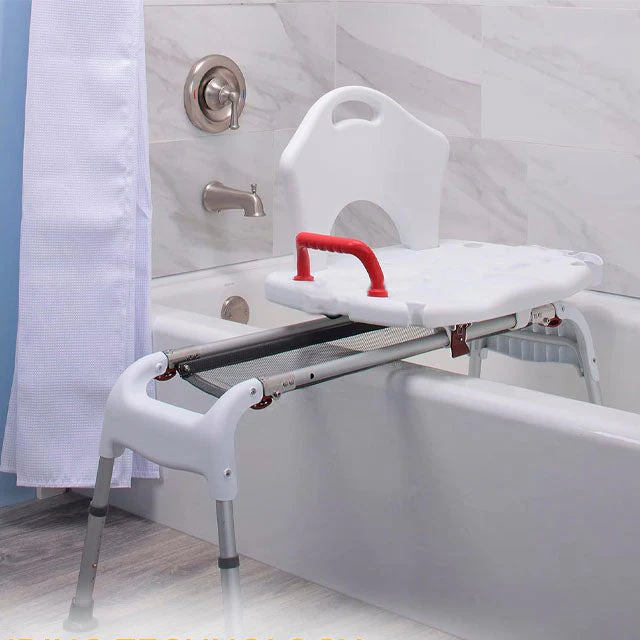 Höhenverstellbarer Schiebestuhl für den Zugang zur Badewanne - Image 4