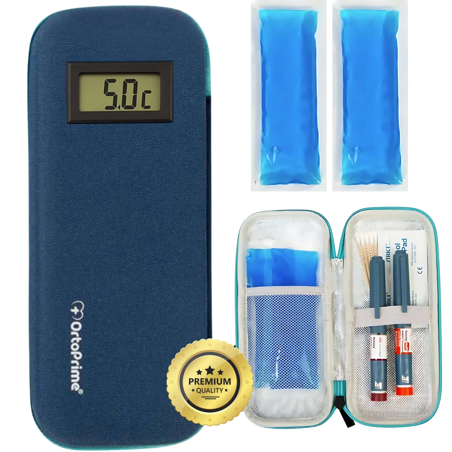 Insulinetui mit Thermometer | Kühltasche für Diabetiker