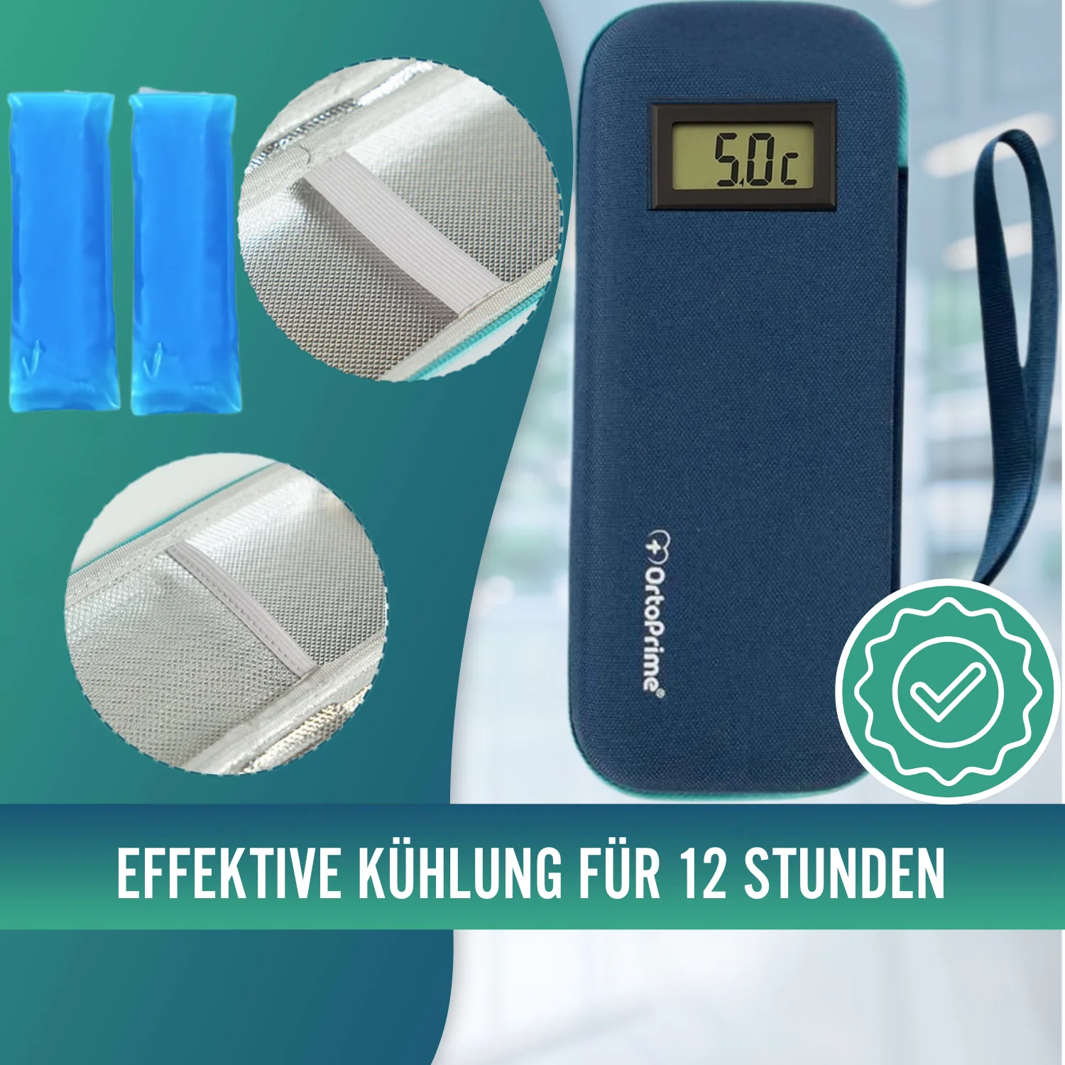 Insulinetui mit Thermometer | Kühltasche für Diabetiker - Image 4