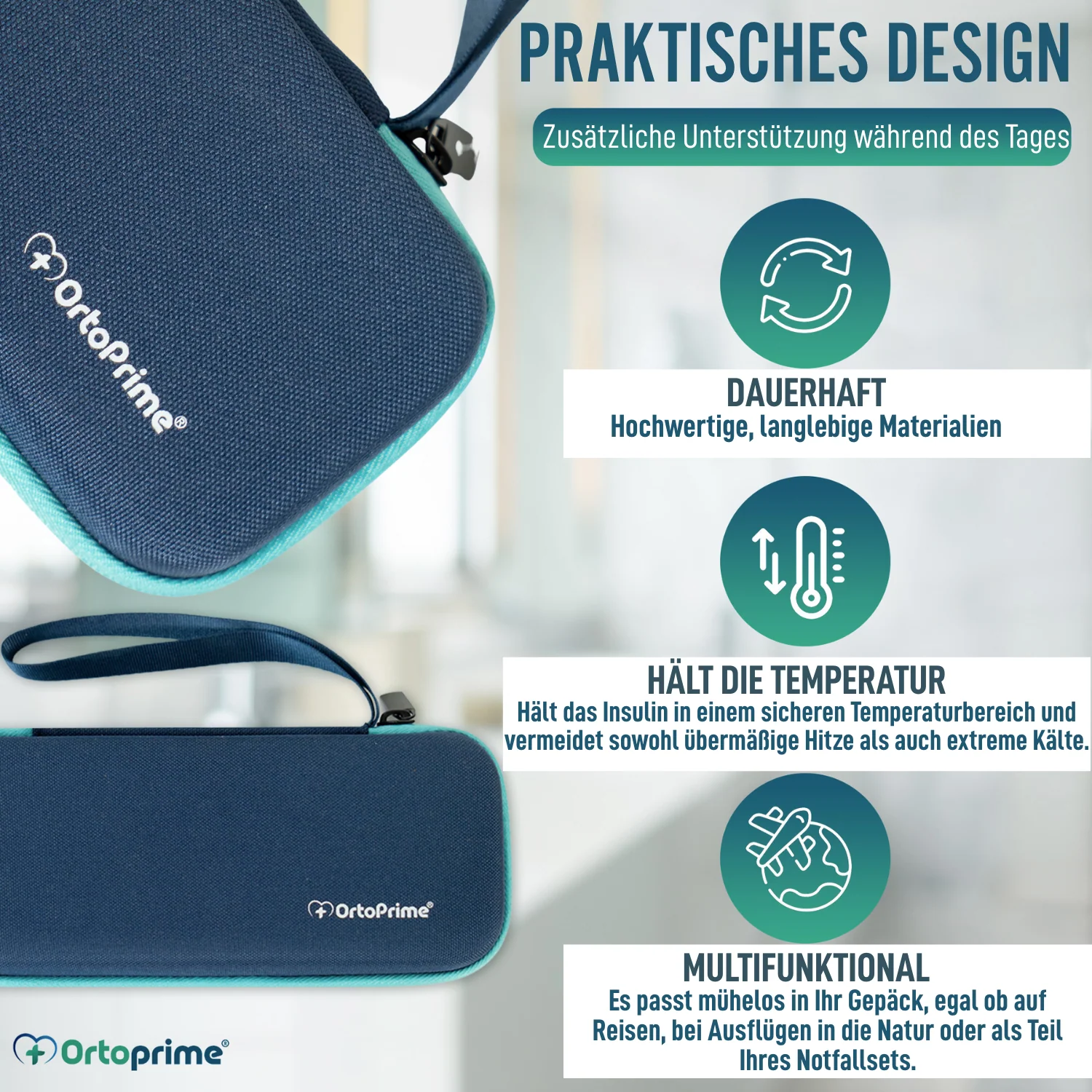 Insulinetui mit Thermometer | Kühltasche für Diabetiker - Image 5