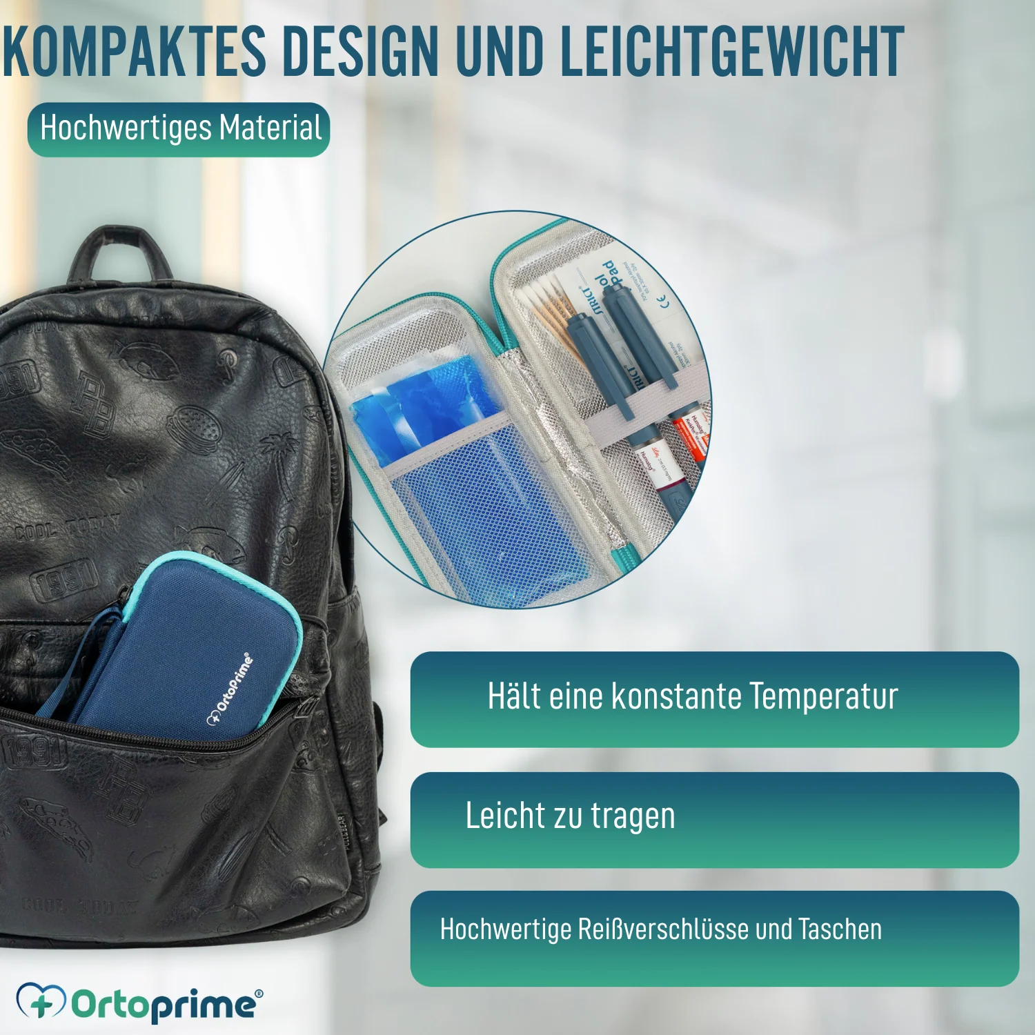 Insulinetui mit Thermometer | Kühltasche für Diabetiker - Image 7