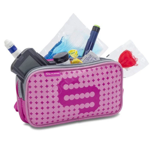 Isolierte Diabetes-Brieftasche | Rosa