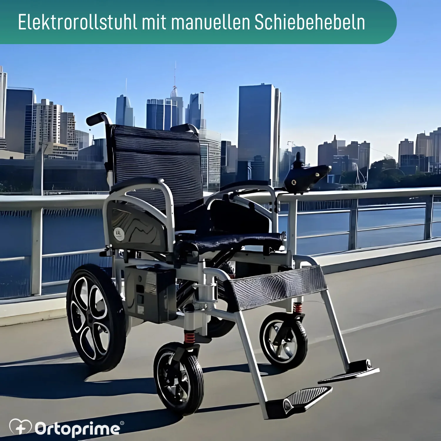 Klappbarer Elektrischer Rollstuhl mit Gelbatterien | 5 Gänge - Image 7