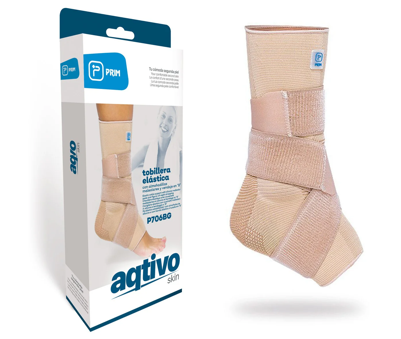 Knöchelbandage bei Verstauchungen mit Polstern | 8er-Bandage - Image 3
