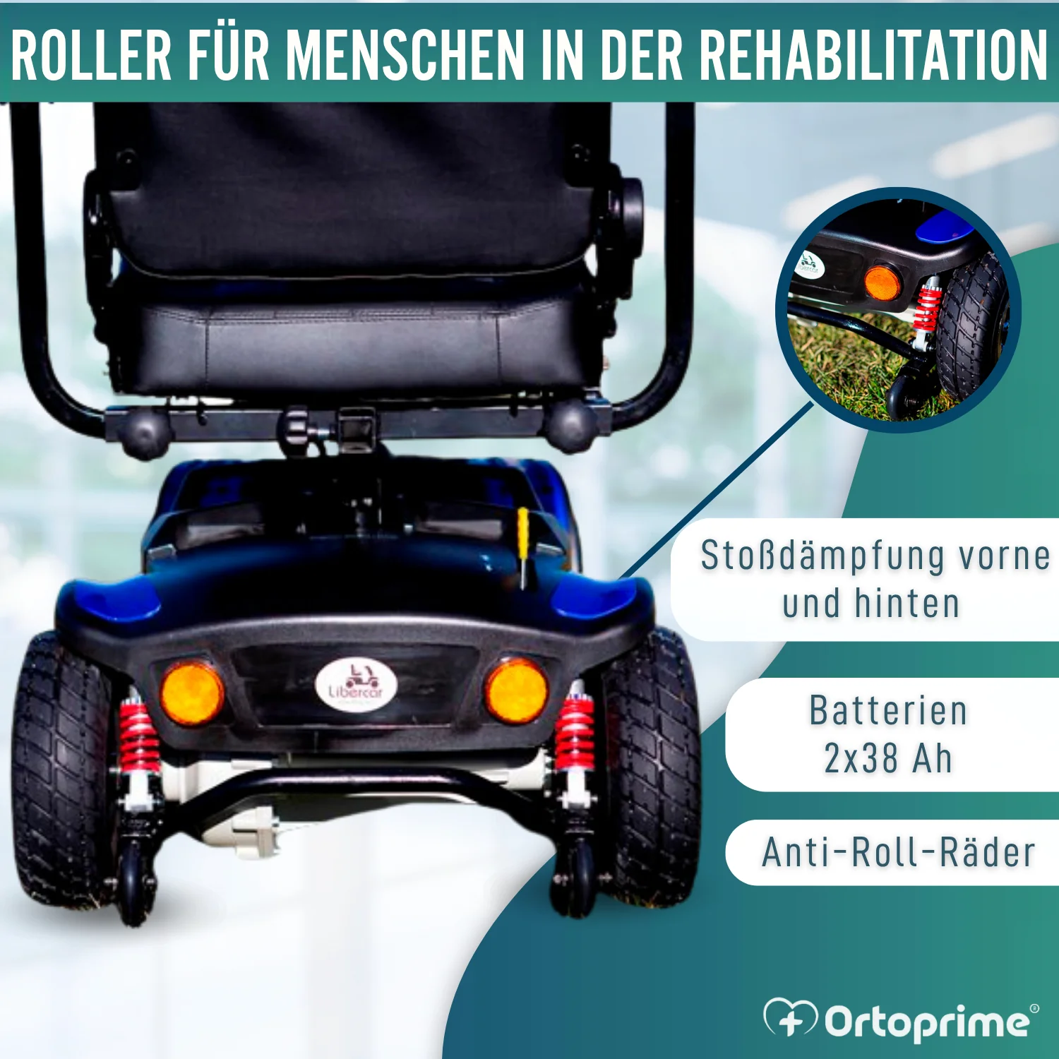 Kompakter Behindertenroller | Vollfederung - Image 8