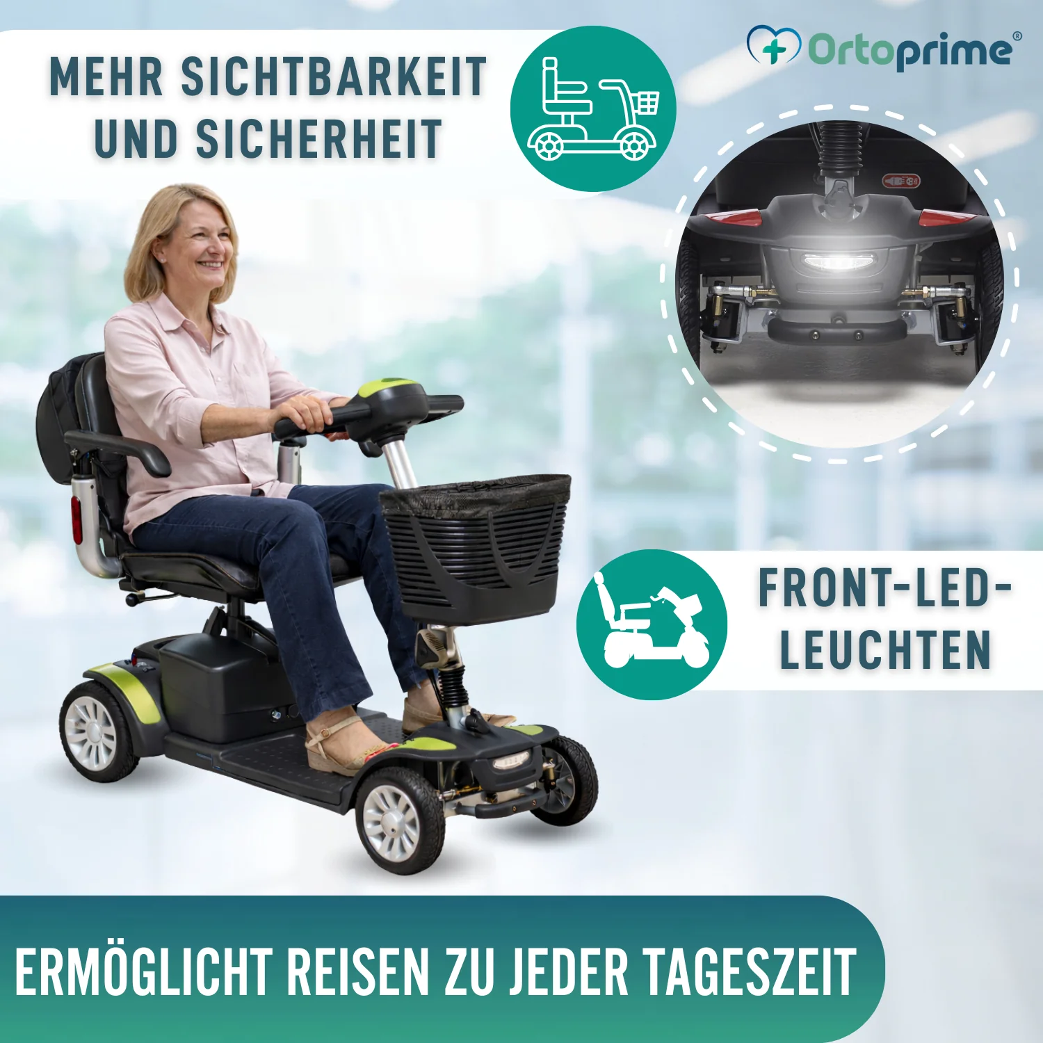 Kompakter Elektro-Scooter mit Heckrucksack - Image 8