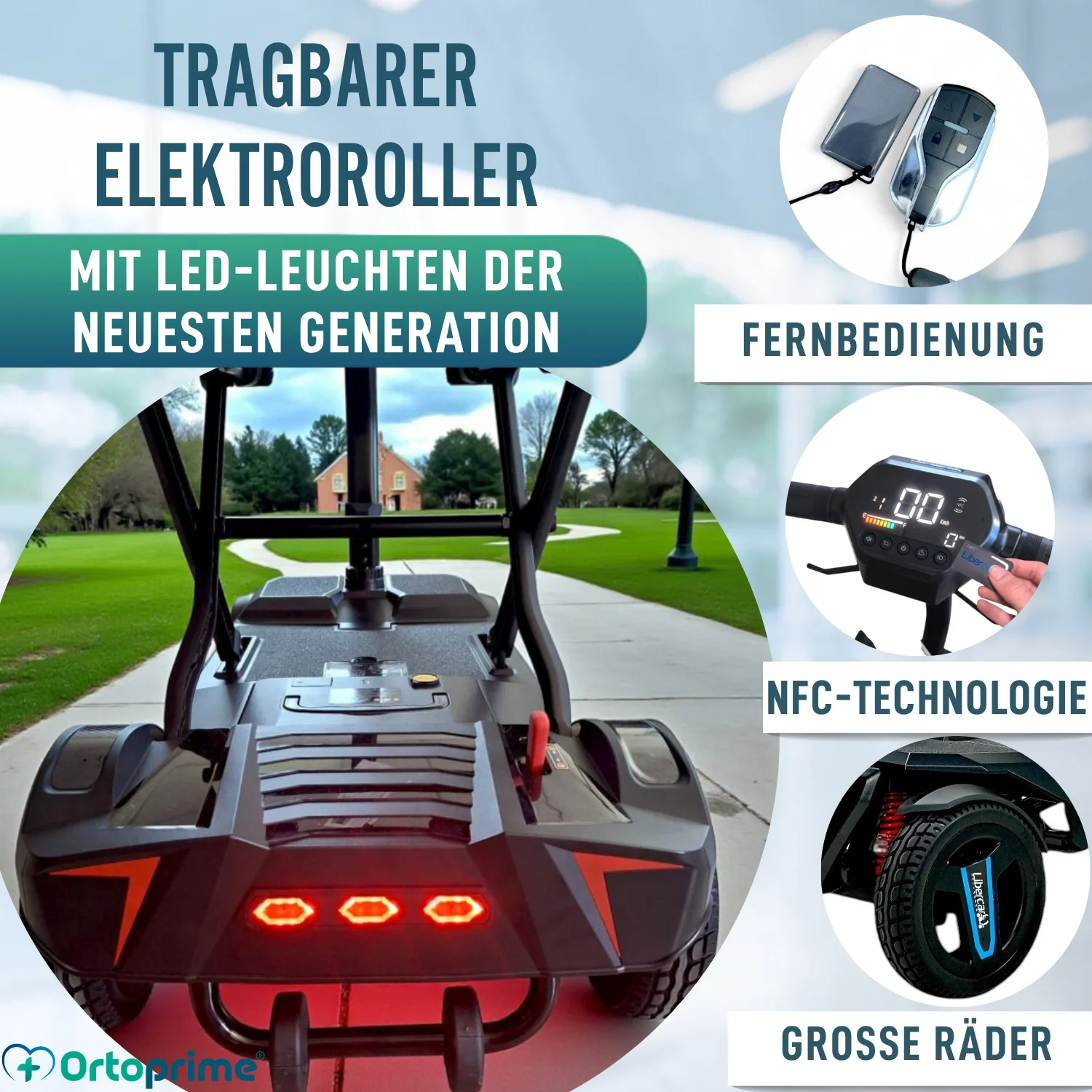 Kompakter Elektroroller Transportabel | Elektrisches Falten - Image 4
