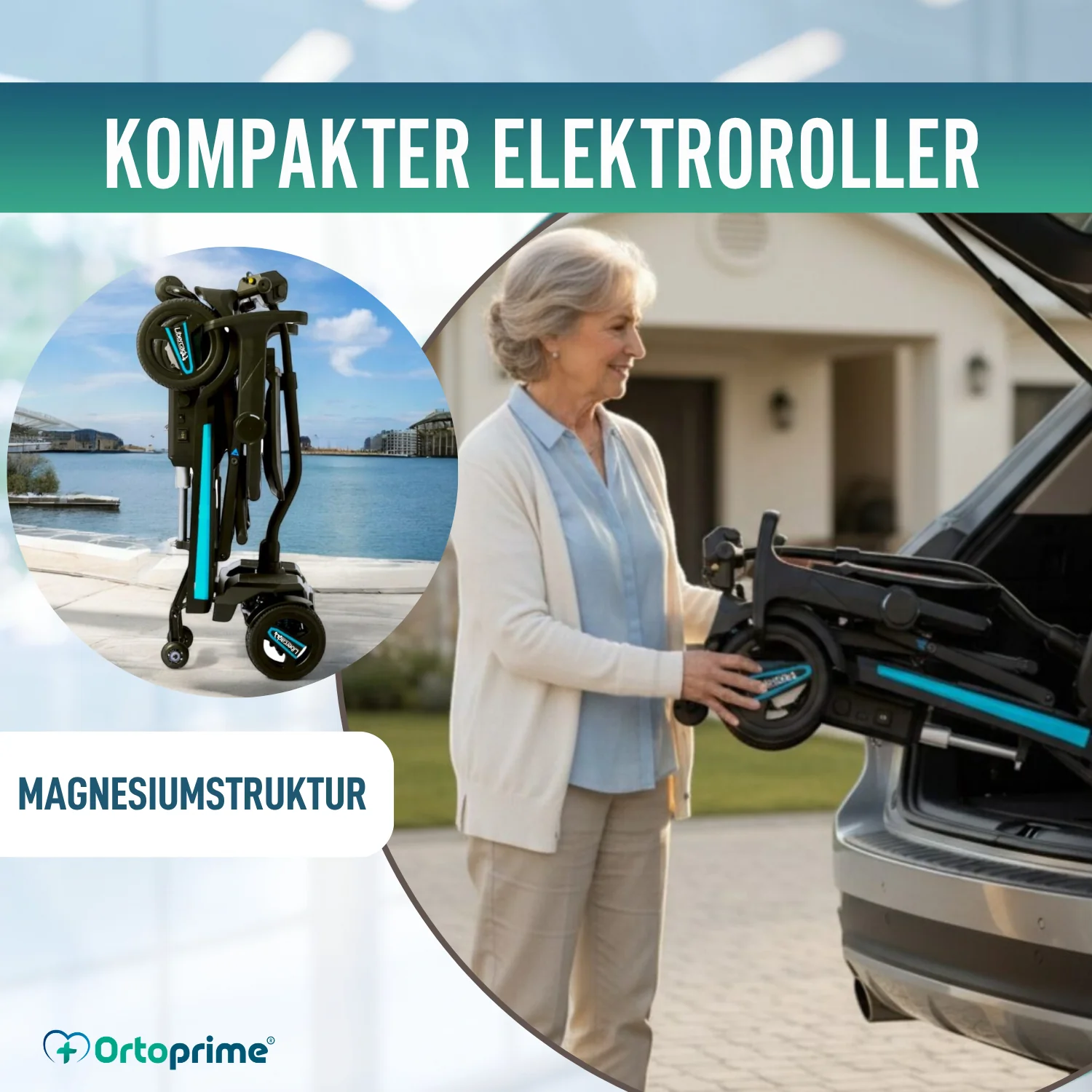 Kompakter Elektroroller Transportabel | Elektrisches Falten - Image 7