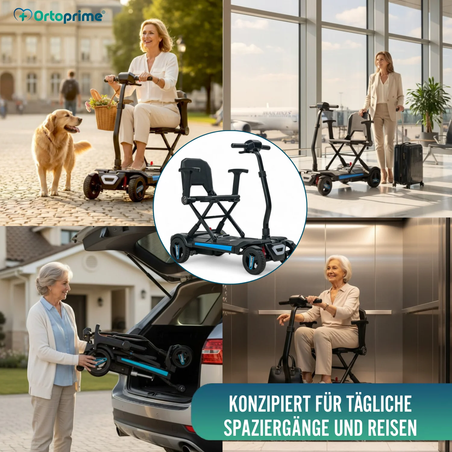 Kompakter Elektroroller Transportabel | Elektrisches Falten - Image 8