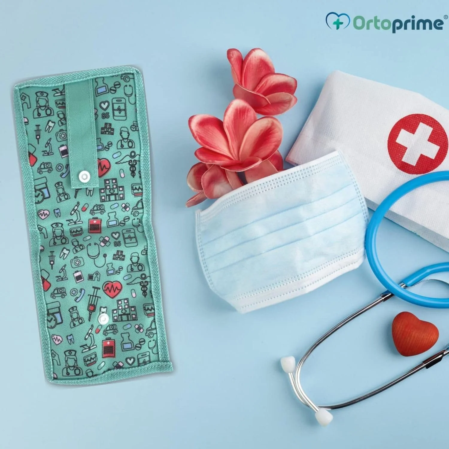 Krankenschwester-Taschenorganizer mit Mehrfachfächern und Knopf - Image 7
