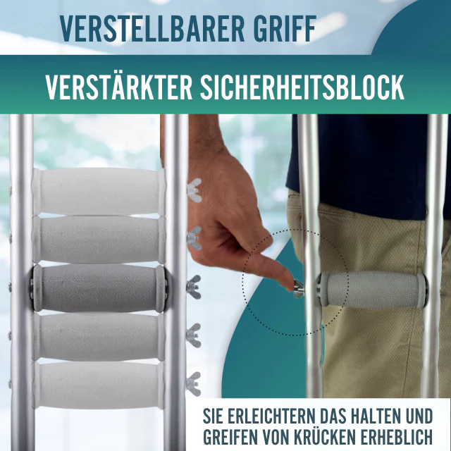 Krücken für Erwachsene | Verstellbare Aluminium Pack x2 - Image 5