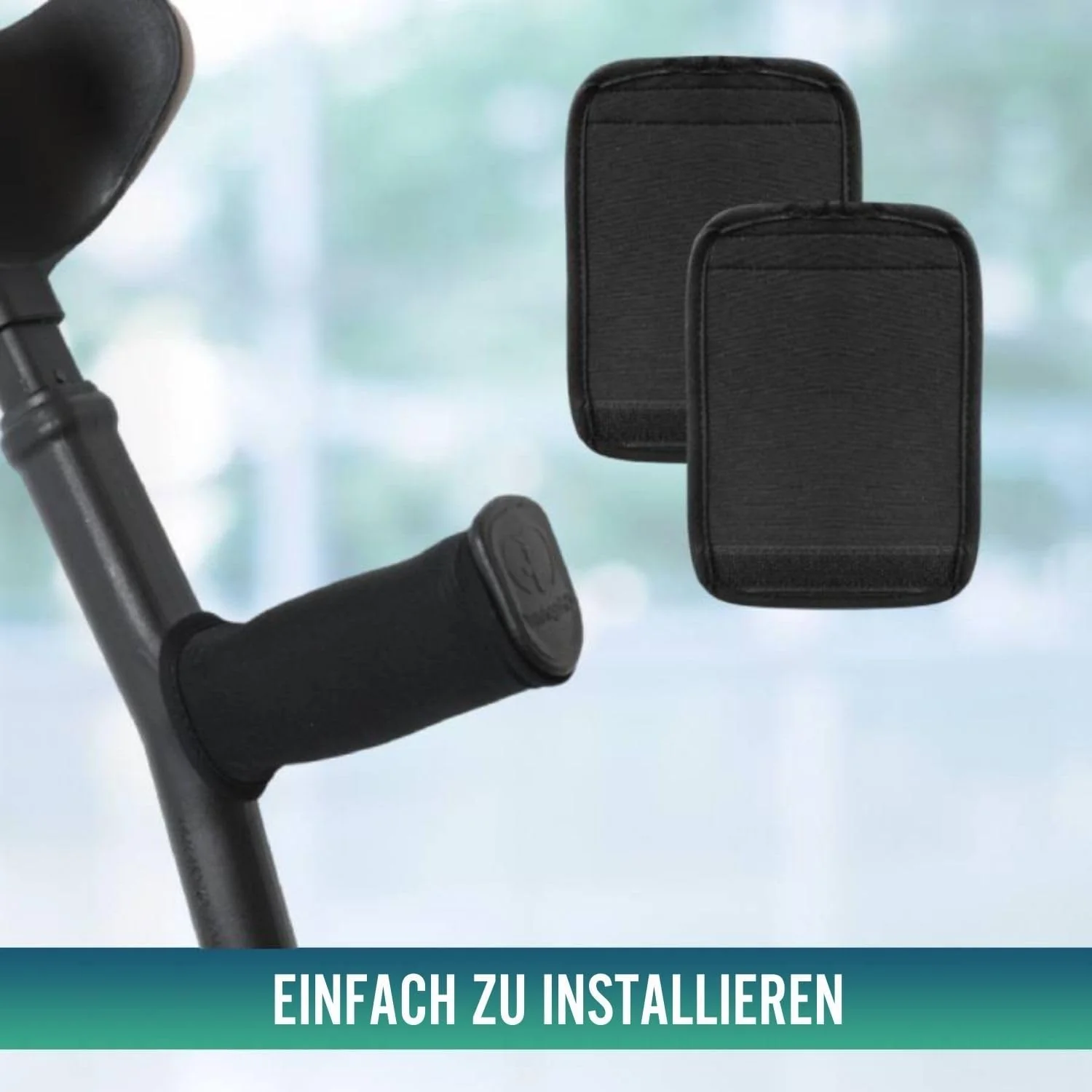 Gepolsterte Krückenpolster mit Verstellbarem Klettverschluss | 2 Stück - Image 7