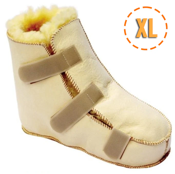 Lammfell Premium Anti-Dekubitus-Stiefel für den rechten Fuß - Image 3