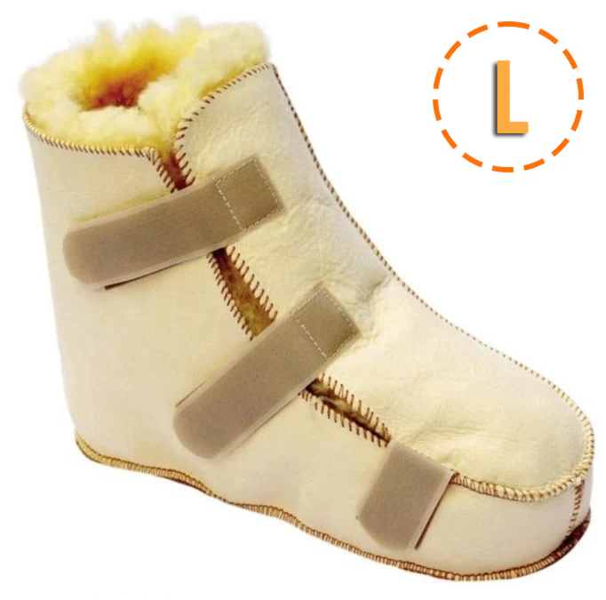 Lammfell Premium Anti-Dekubitus-Stiefel für den rechten Fuß - Image 5