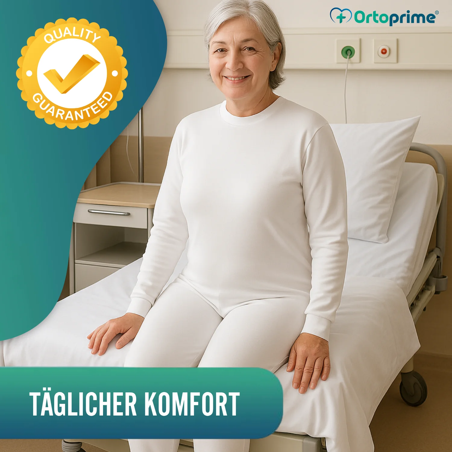 Langarm-Inkontinenzpyjama | Unisex mit Doppelreißverschluss - Image 5