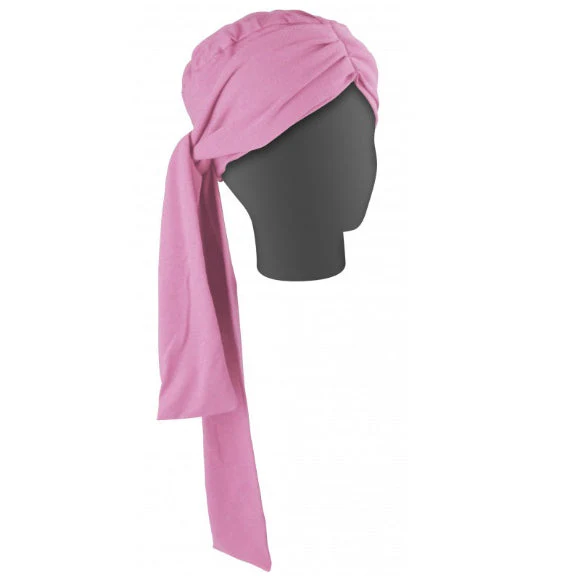 Langer geraffter onkologischer Turban | Verschiedene Farben - Image 3
