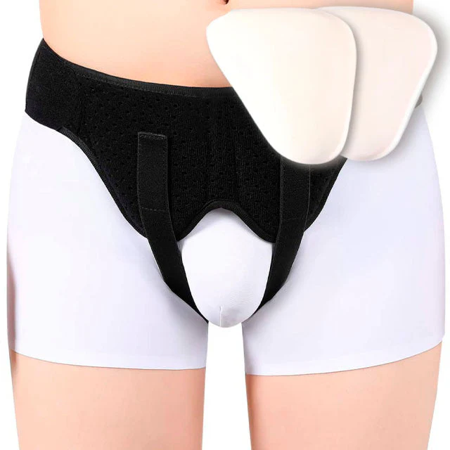 Leistenbruchgürtel mit gepolsterten Pads | Unise