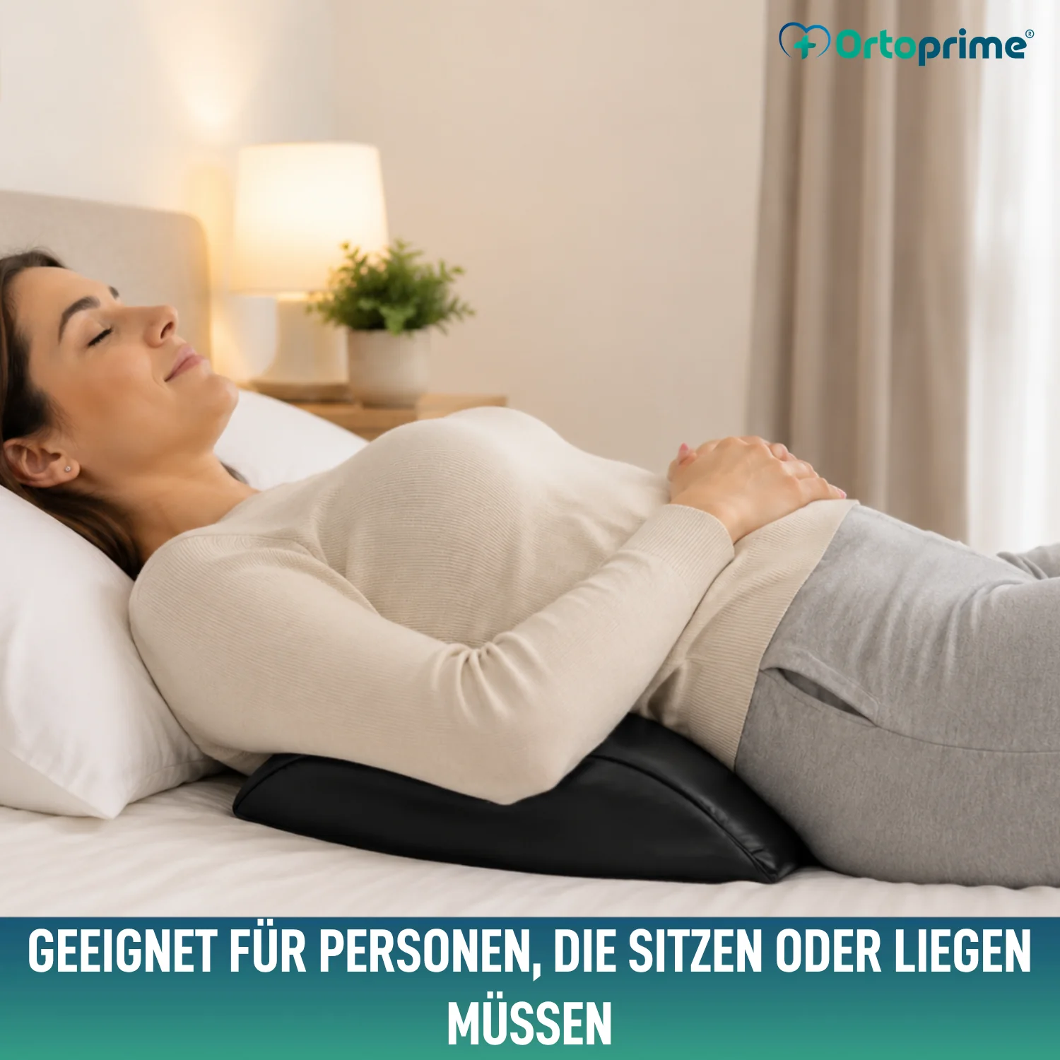 Lendenkissen aus viskoelastischem Schaumstoff | Schwarz - Image 5