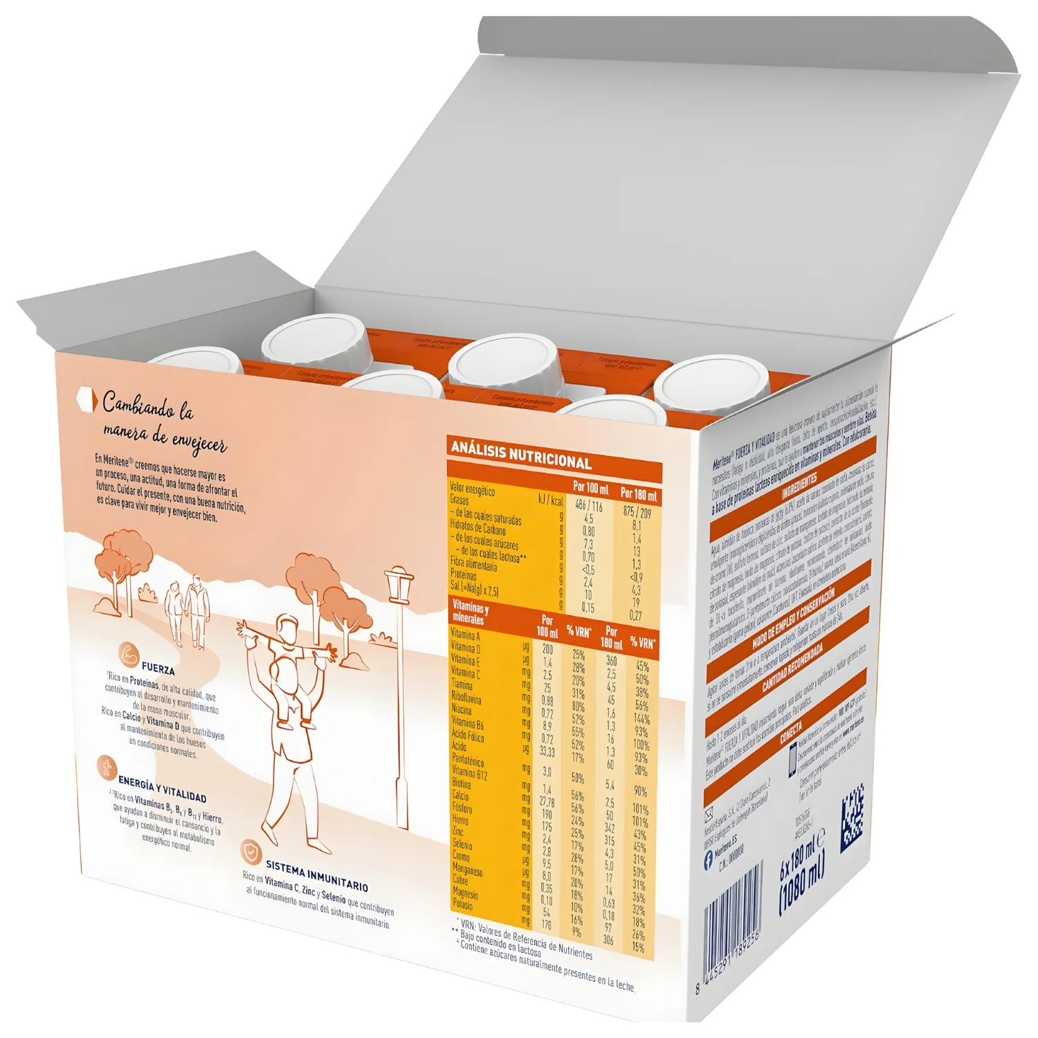 Meritene Pack 6 Flaschen Nahrungsergänzungsmittel | 2 Geschmacksrichtungen - Image 5