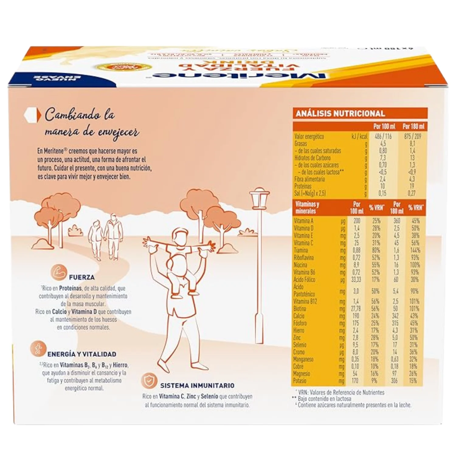 Meritene Pack 6 Flaschen Nahrungsergänzungsmittel | 2 Geschmacksrichtungen - Image 8