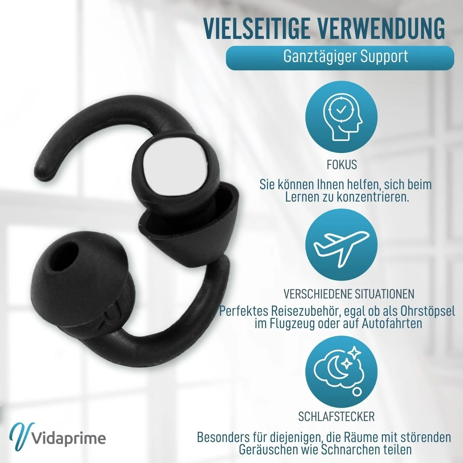 Ohrstöpsel gegen Schlafgeräusche | Packung mit 2 Einheiten - Image 3