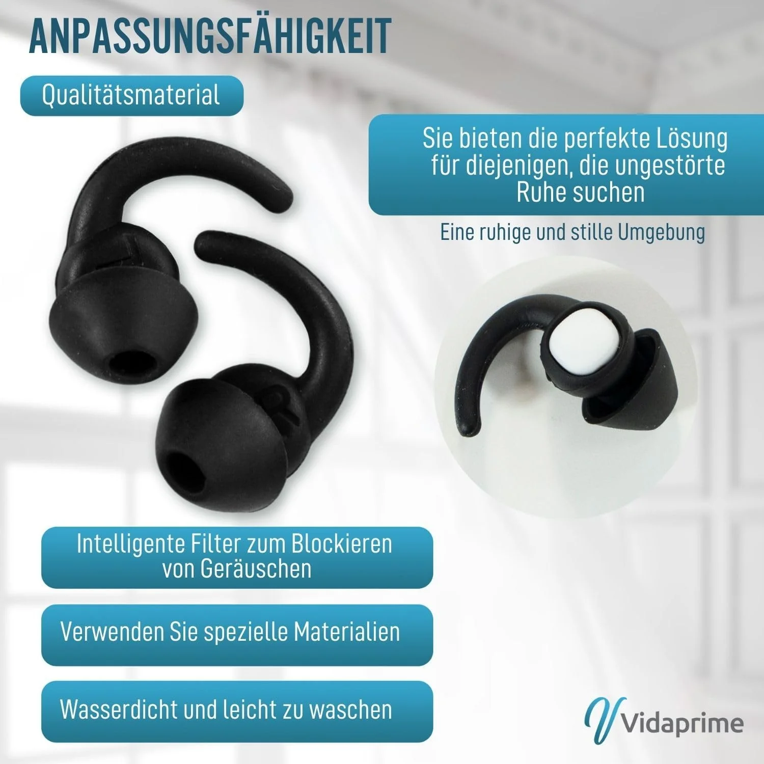 Ohrstöpsel gegen Schlafgeräusche | Packung mit 2 Einheiten - Image 4
