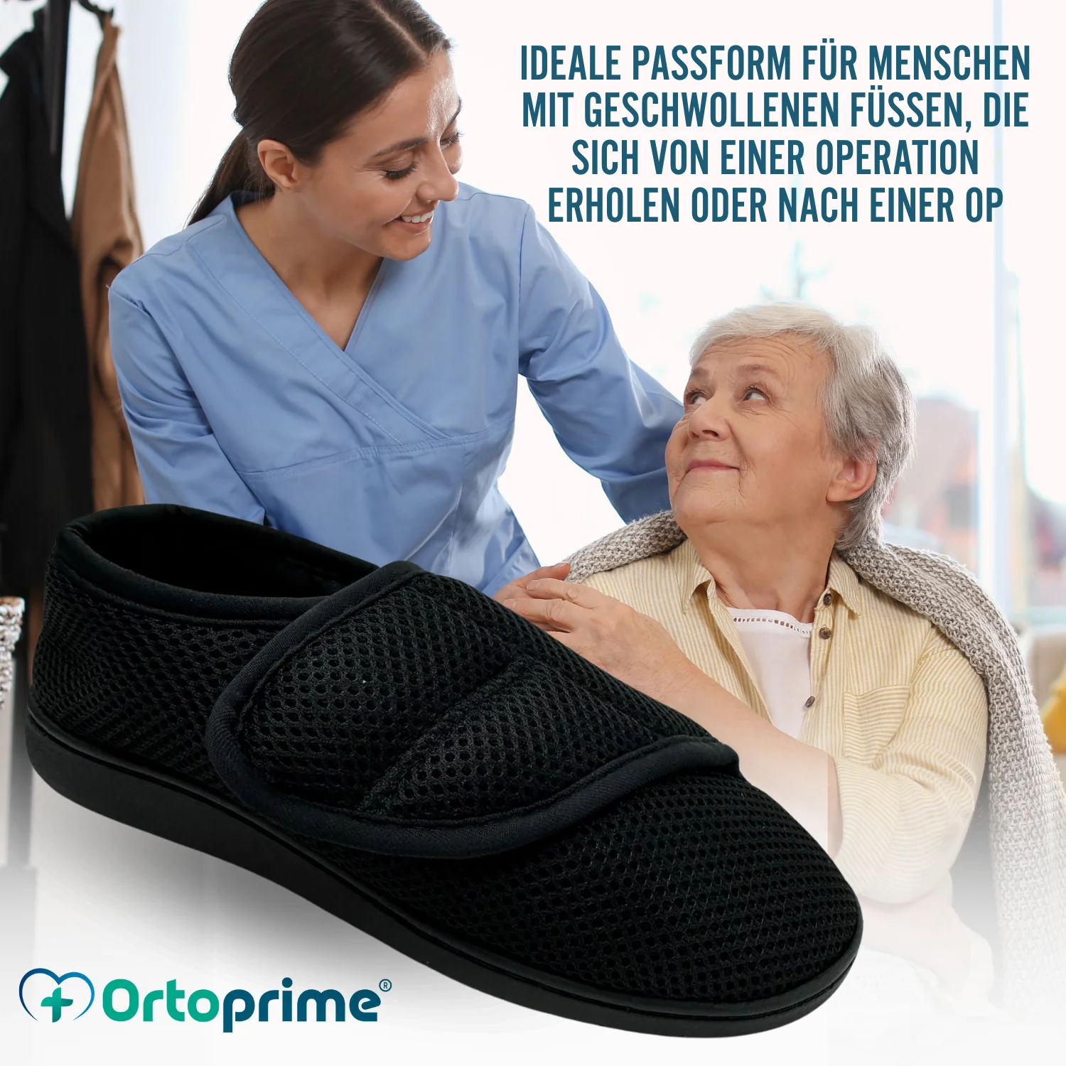 Orthopädische Schuhe für Damen Herren bei Geschwollenen Füßen Atmungsaktiv - Image 4