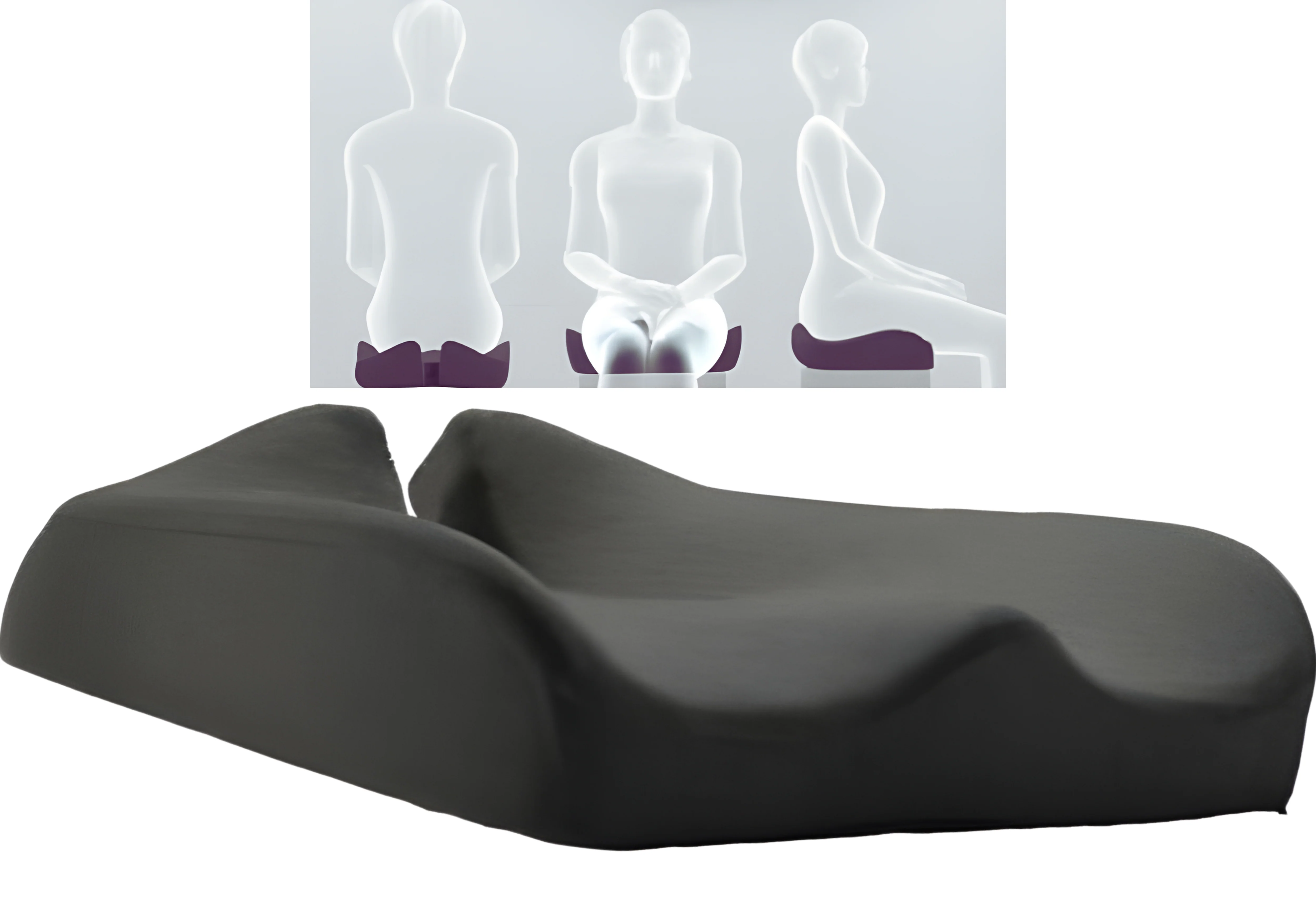 Orthopädisches Rutschfestes Sitzkissen für das Steißbein | Ergonomisch
