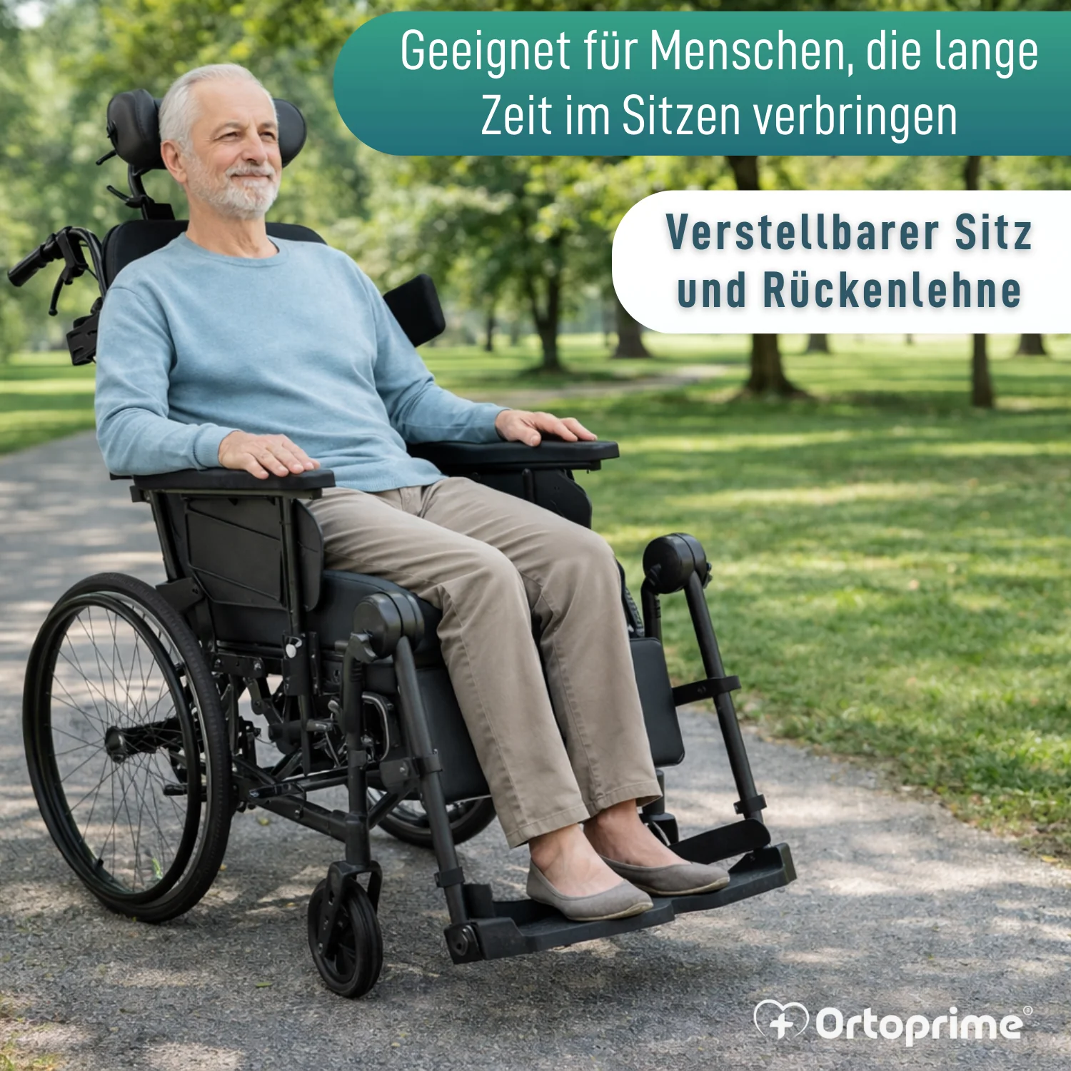 Positionierungsrollstuhl mit Kippfunktion | Anti-Dekubitus - Image 11